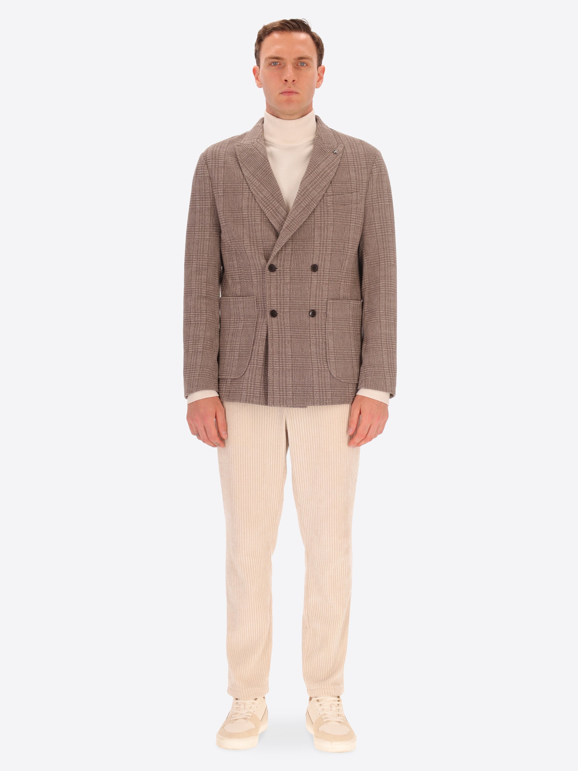Giacca Doppiopetto Belton In Tessuto Comfort Principe Di Galles