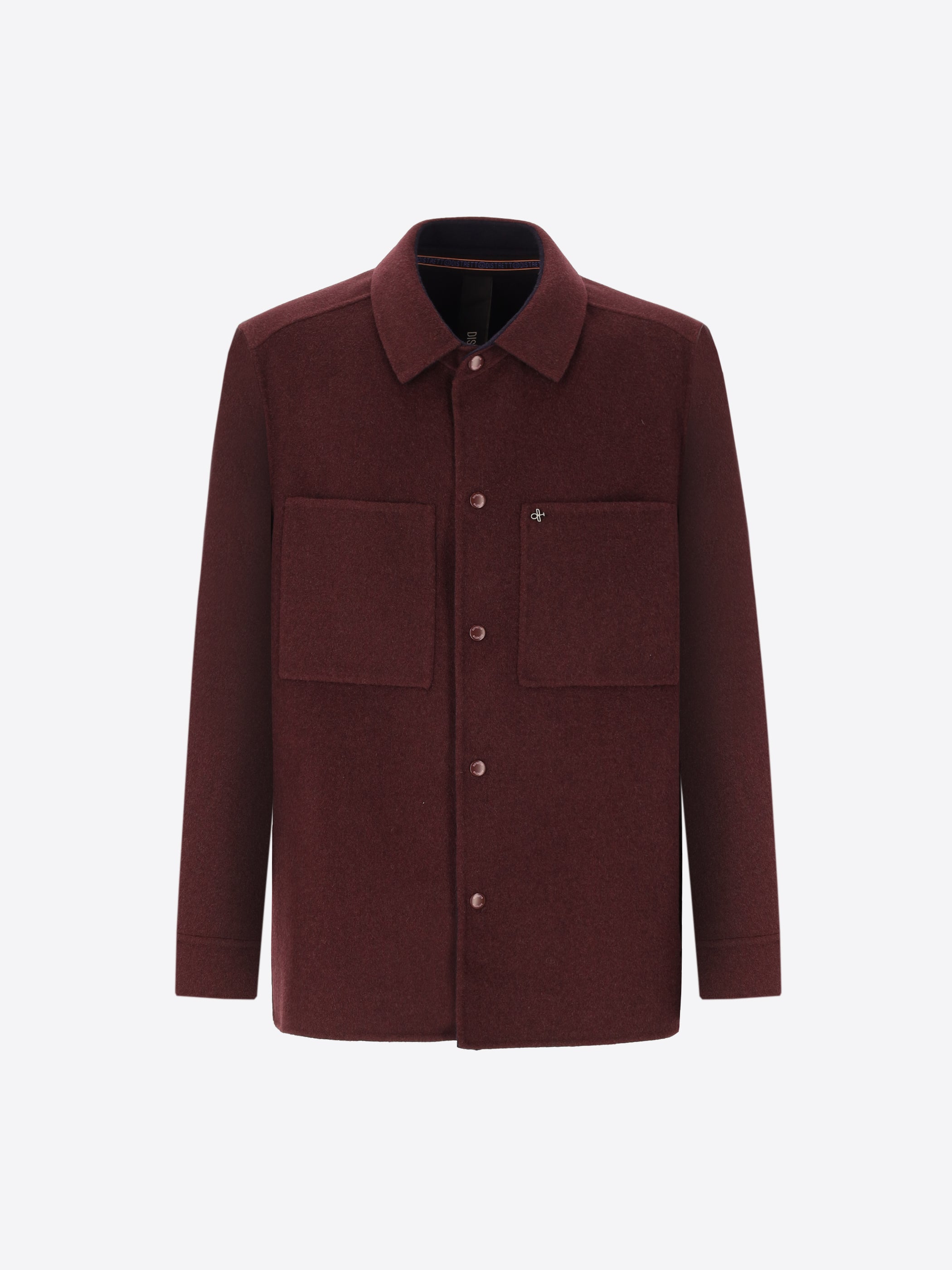 Giacca Camicia Edinburgh In Tessuto Double Misto Lana