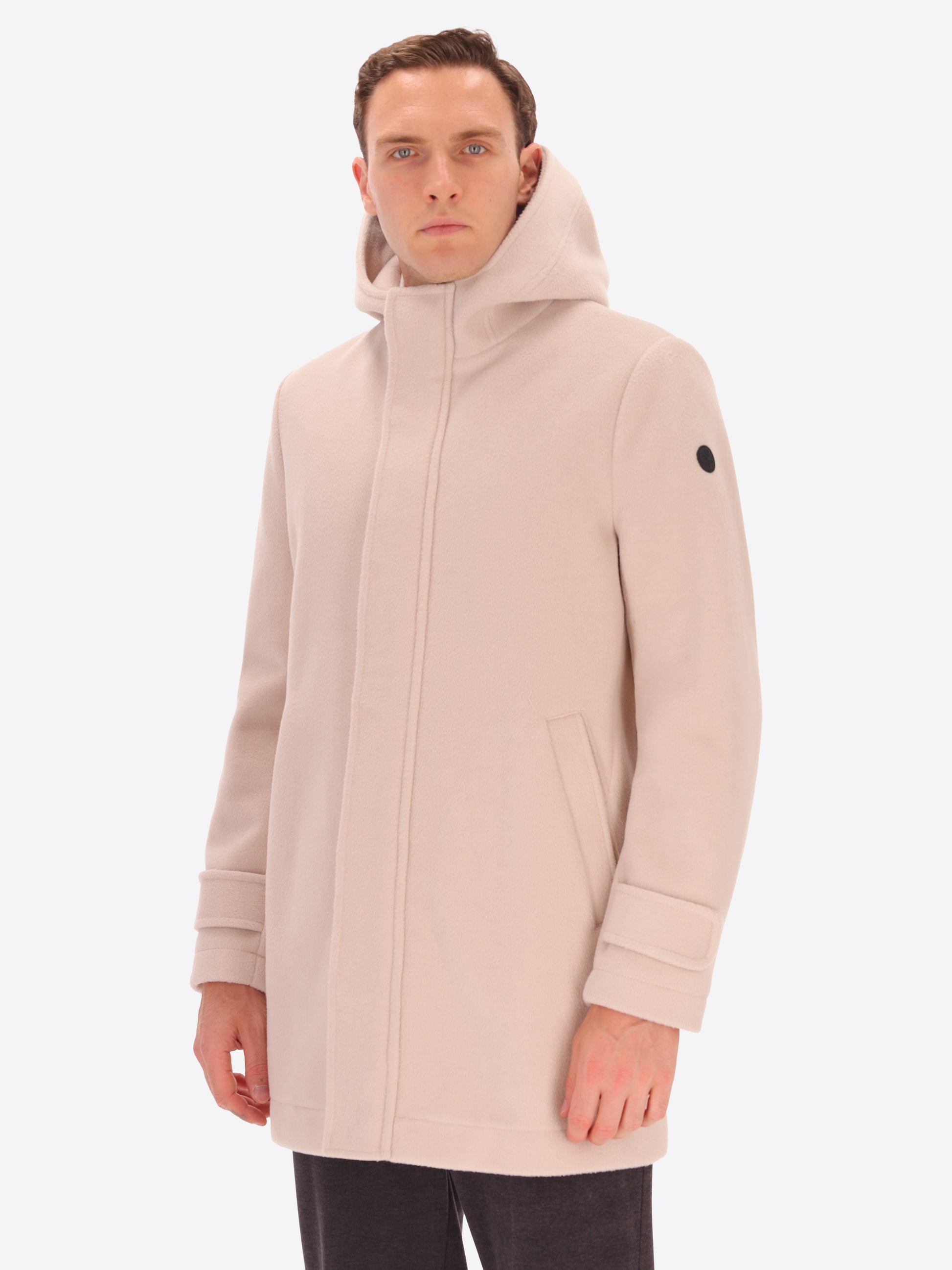 Manchester Parka aus Superkomfort-Wollmischgewebe mit Kapuze