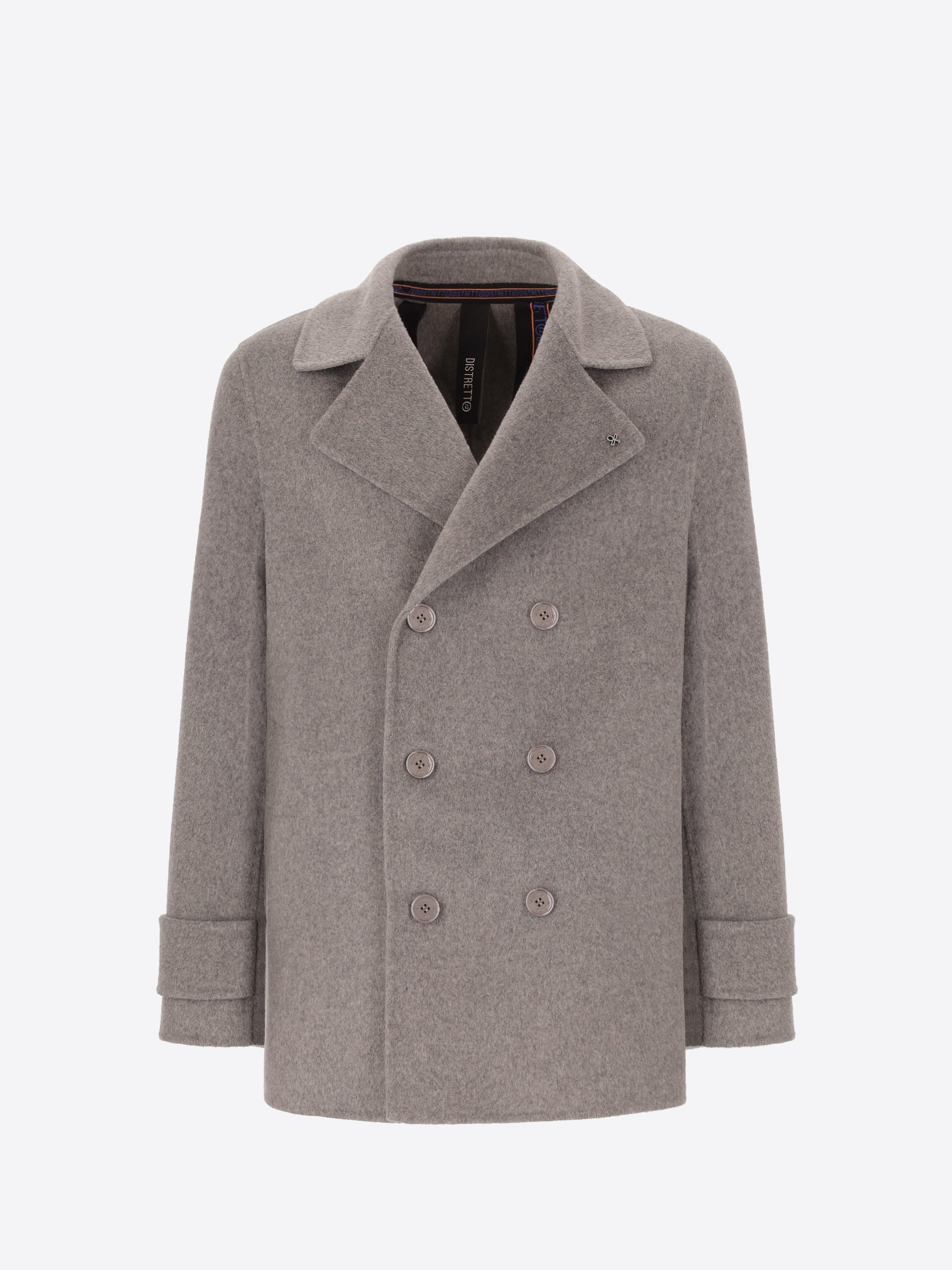 Double Breasted Wool Blend Peacoat Essex