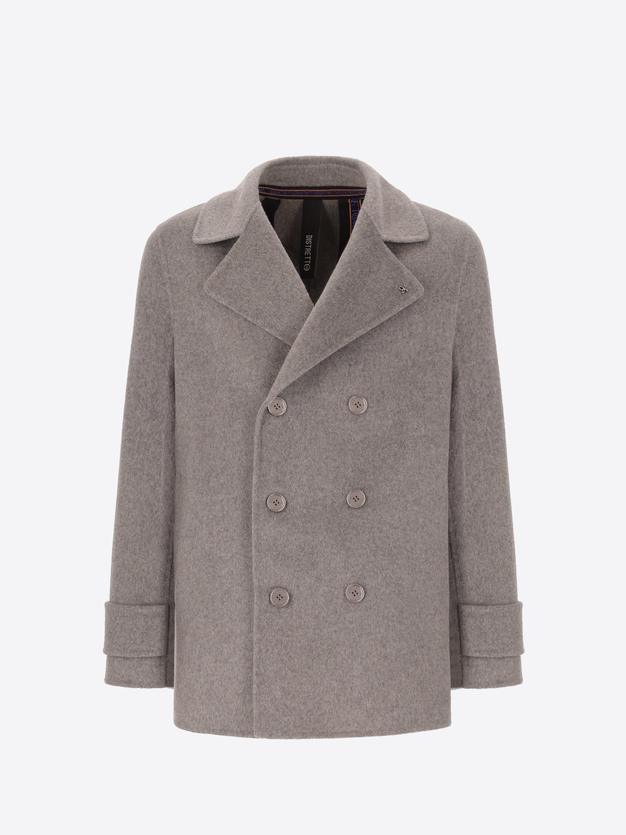 Double Breasted Wool Blend Peacoat Essex
