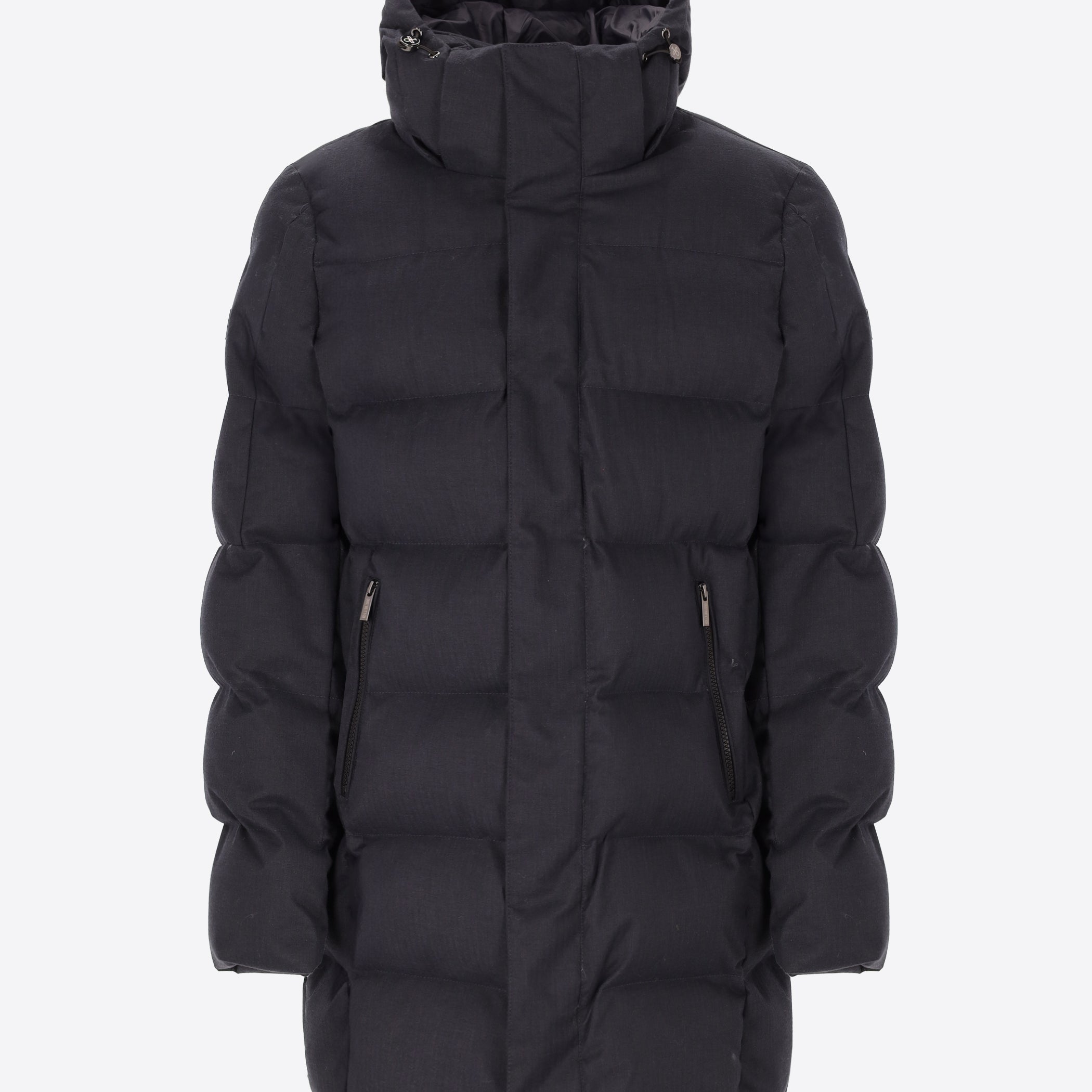 Glasgow Parka aus Technischem Mikro-Fischgrätmuster mit Thermoregulierender Wattierung