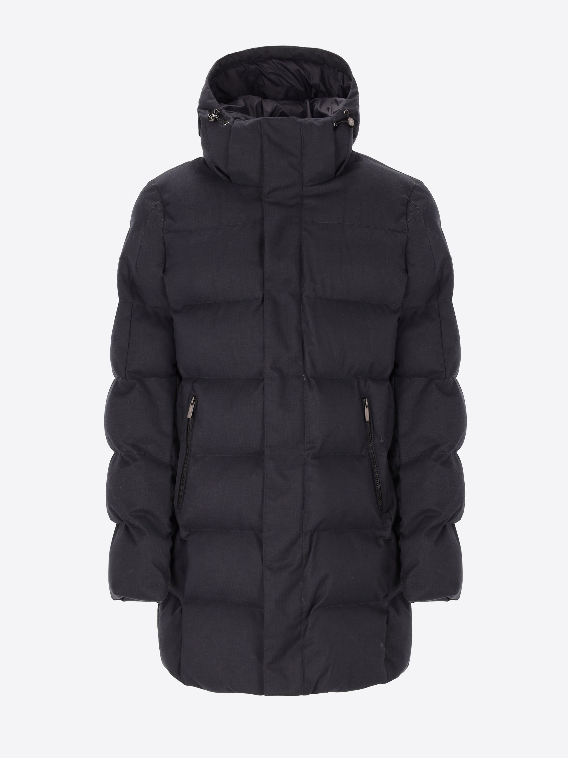 Glasgow Parka aus Technischem Mikro-Fischgrätmuster mit Thermoregulierender Wattierung