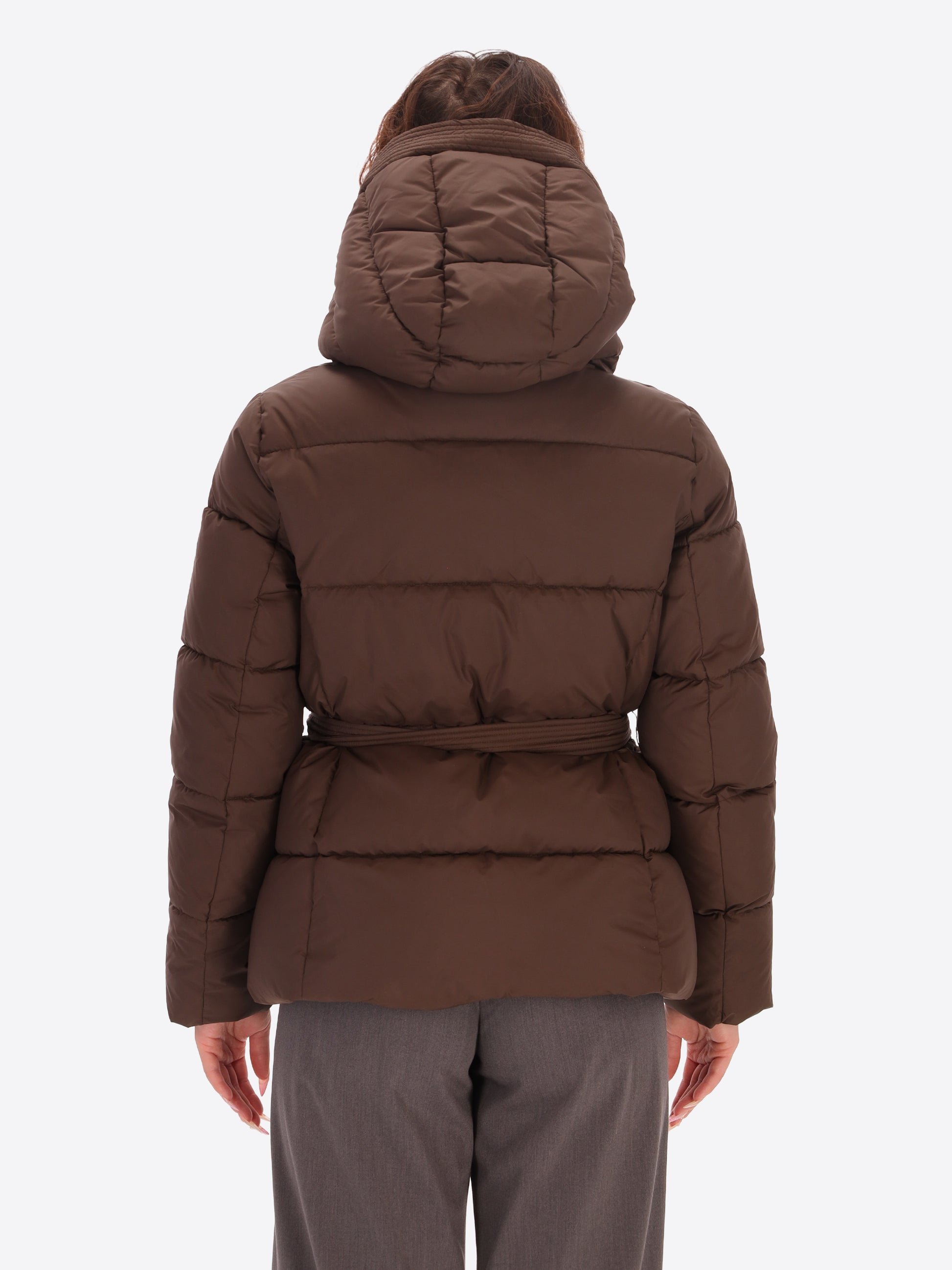 Puffer Jacket Vienna with Belt and Hood