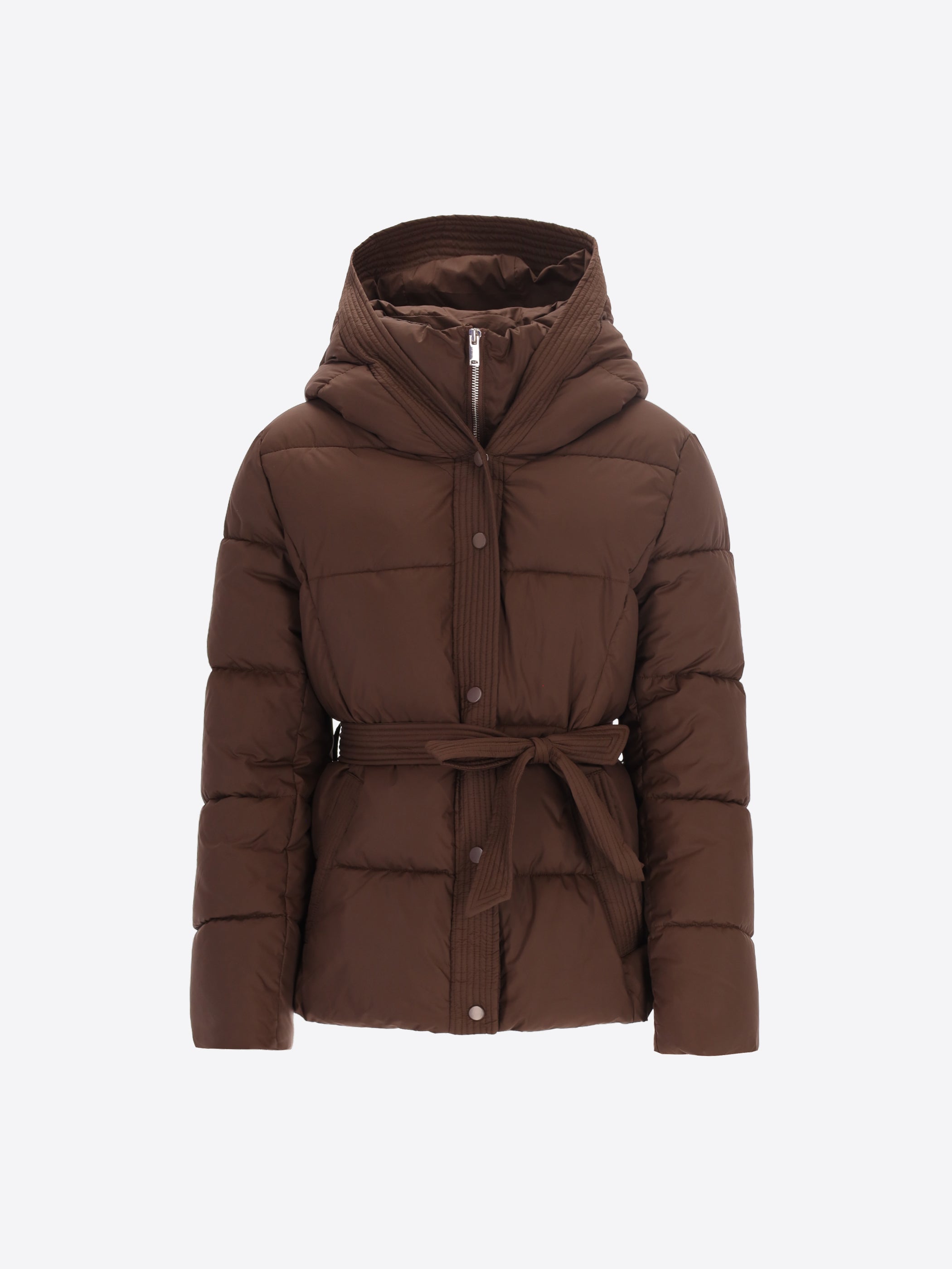 Puffer Jacket Vienna with Belt and Hood