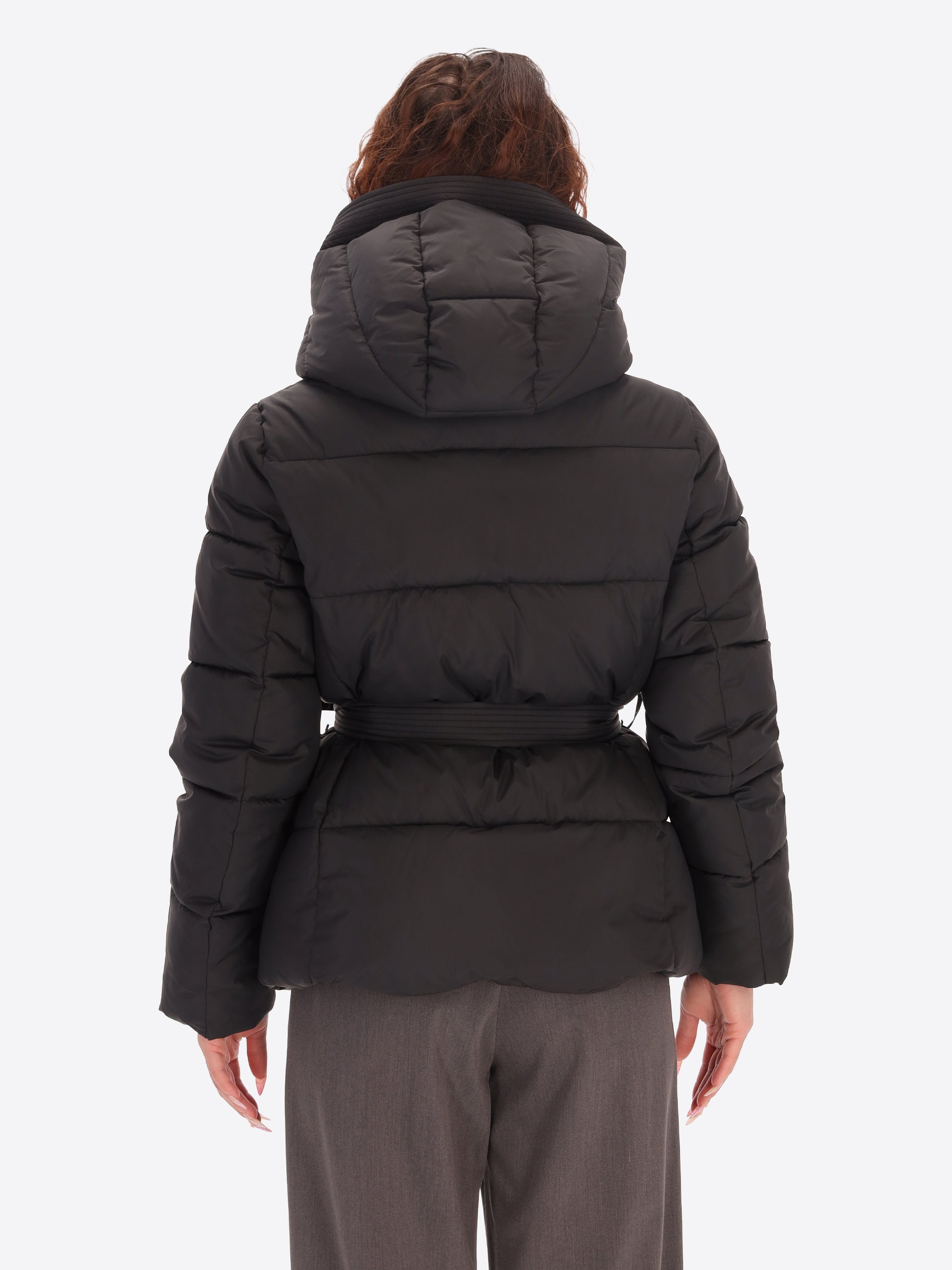 Puffer Jacket Vienna with Belt and Hood