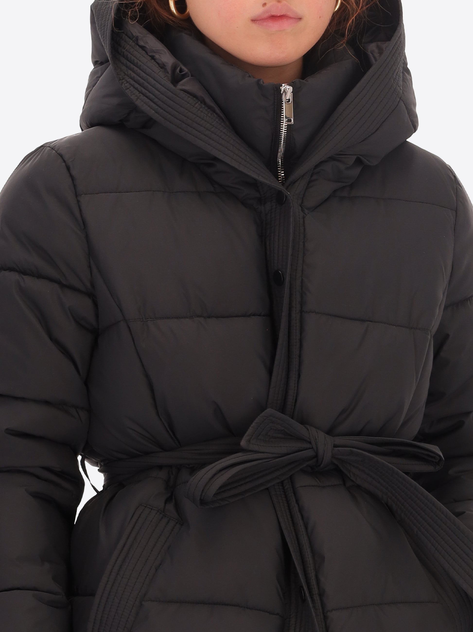 Puffer Jacket Vienna with Belt and Hood