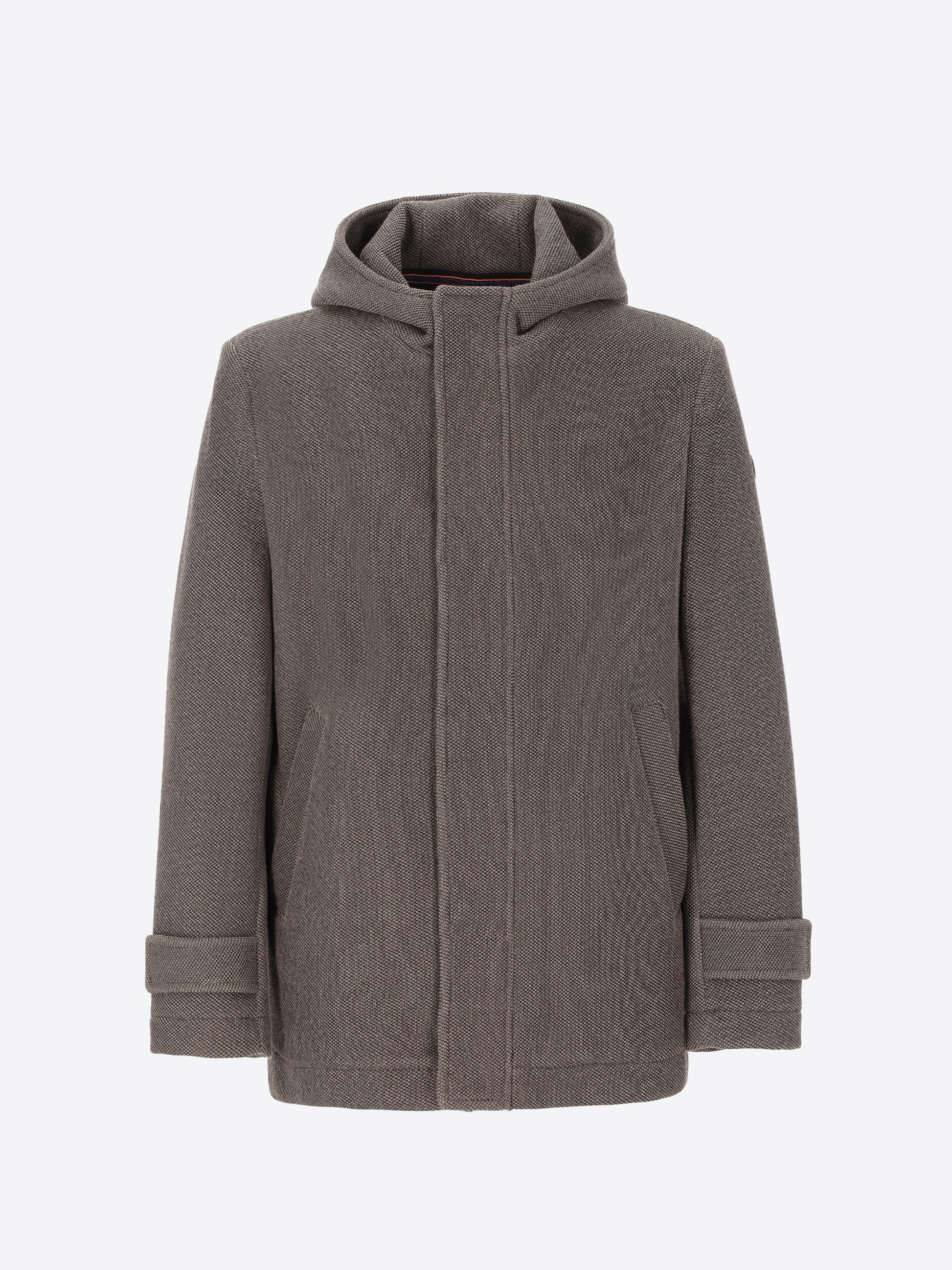 Giubbotto Cruise Con Cappuccio In Tessuto Tecnico Micro-Piquet Stretch