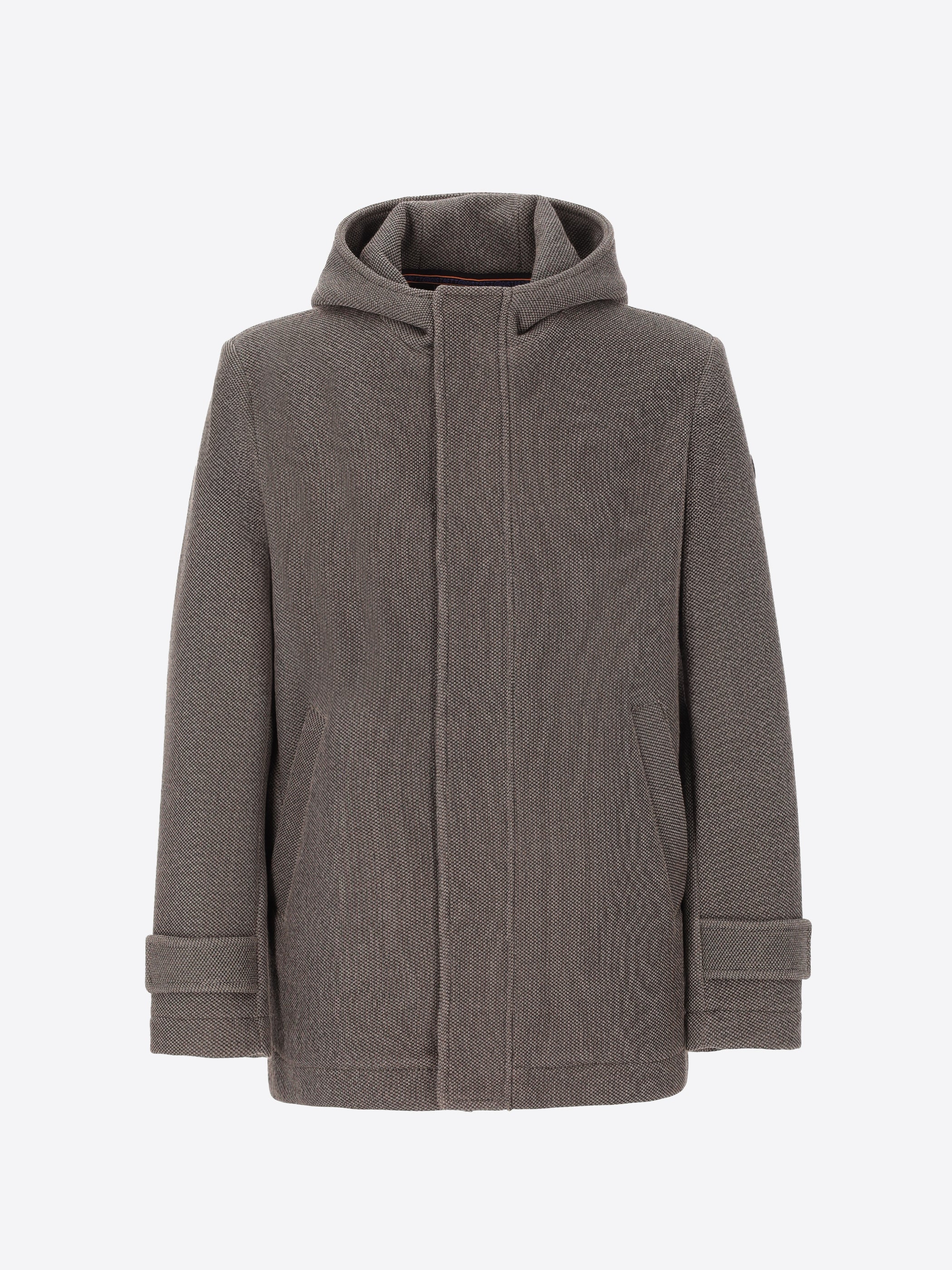 Giubbotto Cruise Con Cappuccio In Tessuto Tecnico Micro-Piquet Stretch