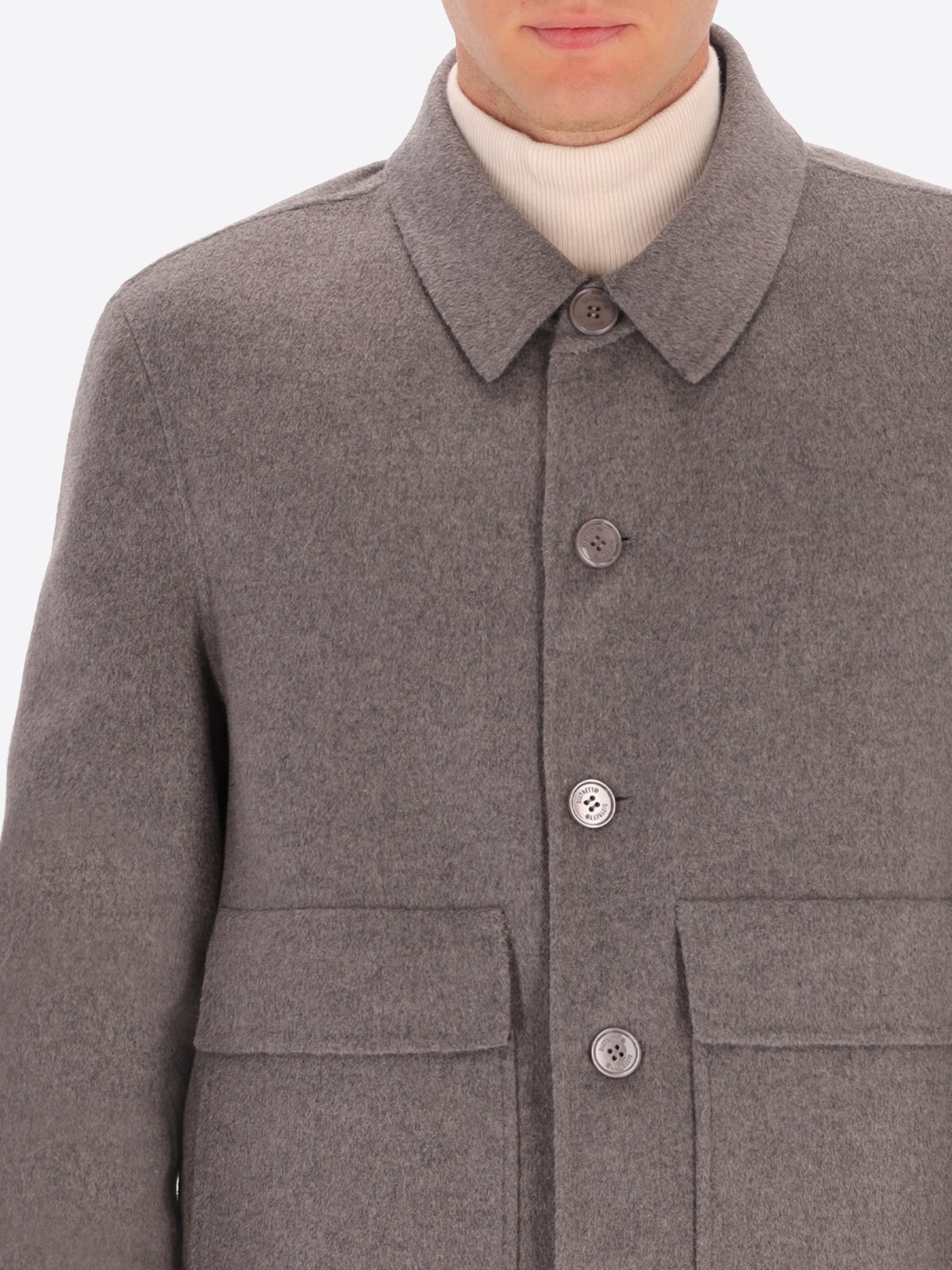Double Wool Blend Aviator Jacket Edinburgh