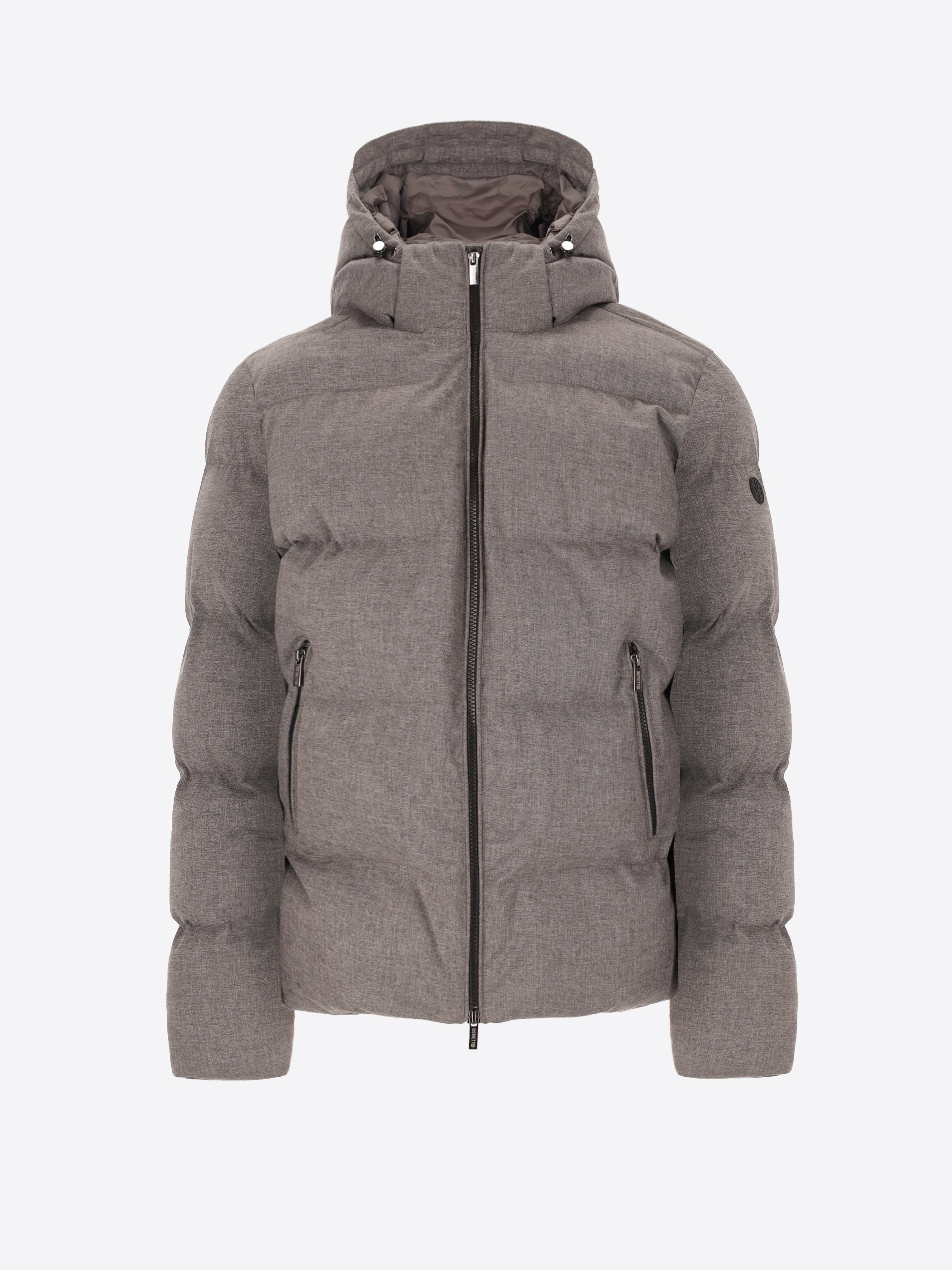 Giubbotto Glasgow in Tessuto Tecnico con Pattern in Micro Resca e Imbottitura Termoregolante