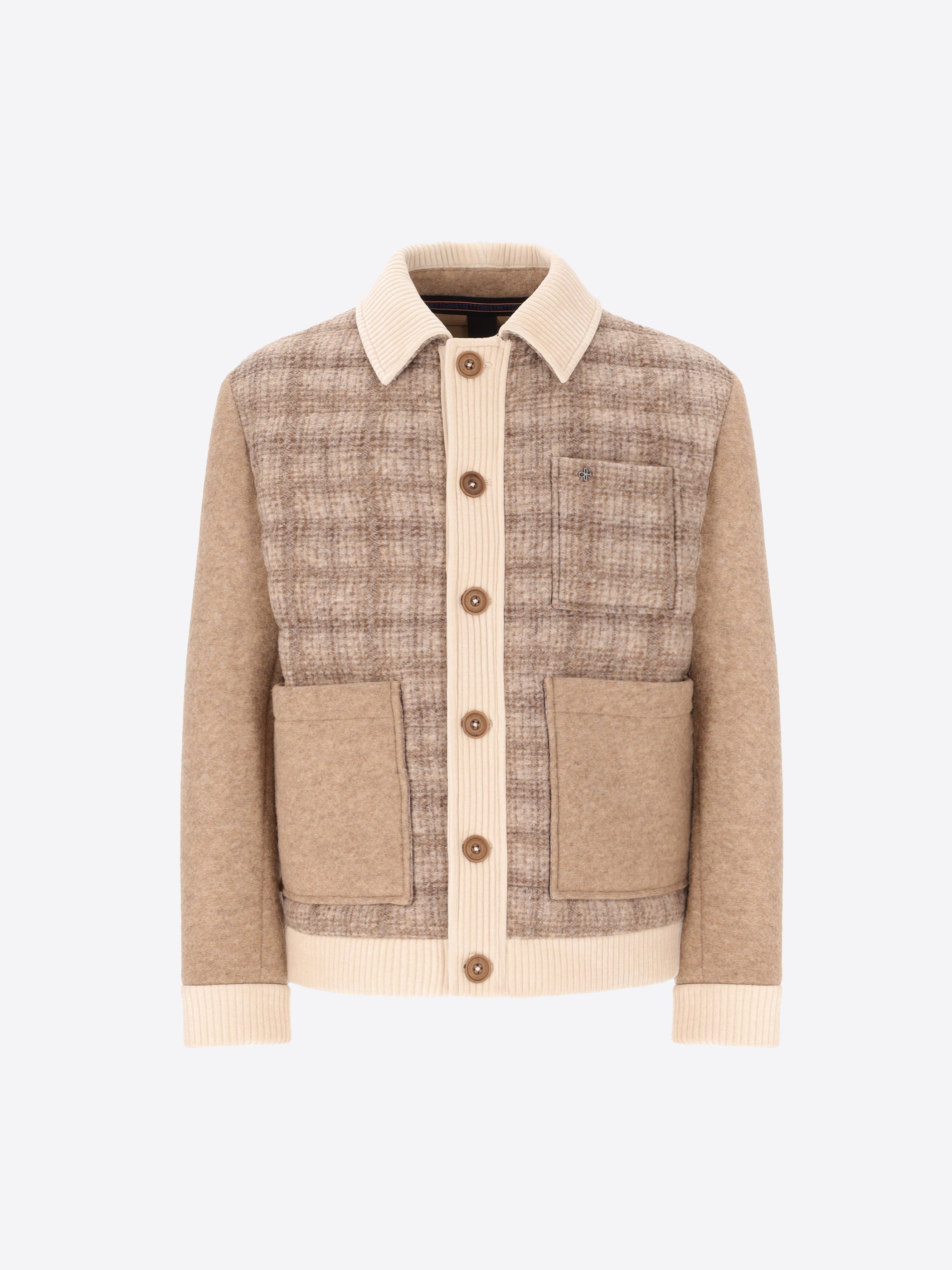 Mixed-Fabric Aviator Jacket Urban Gent