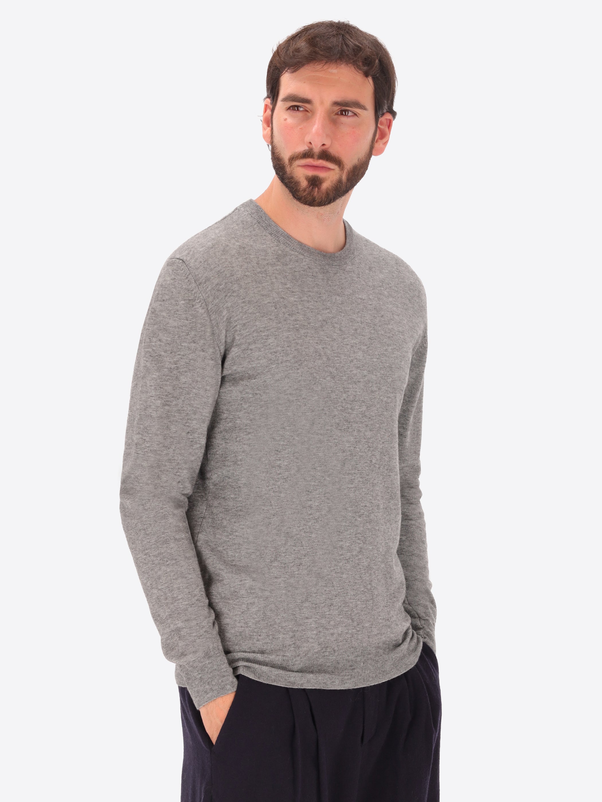 London Rundhals-Strick Aus Viskosemischung