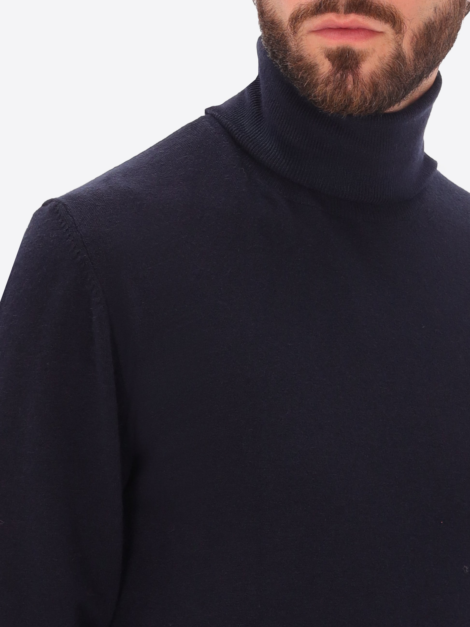 High Neck Knitwear In Viscose Blend London