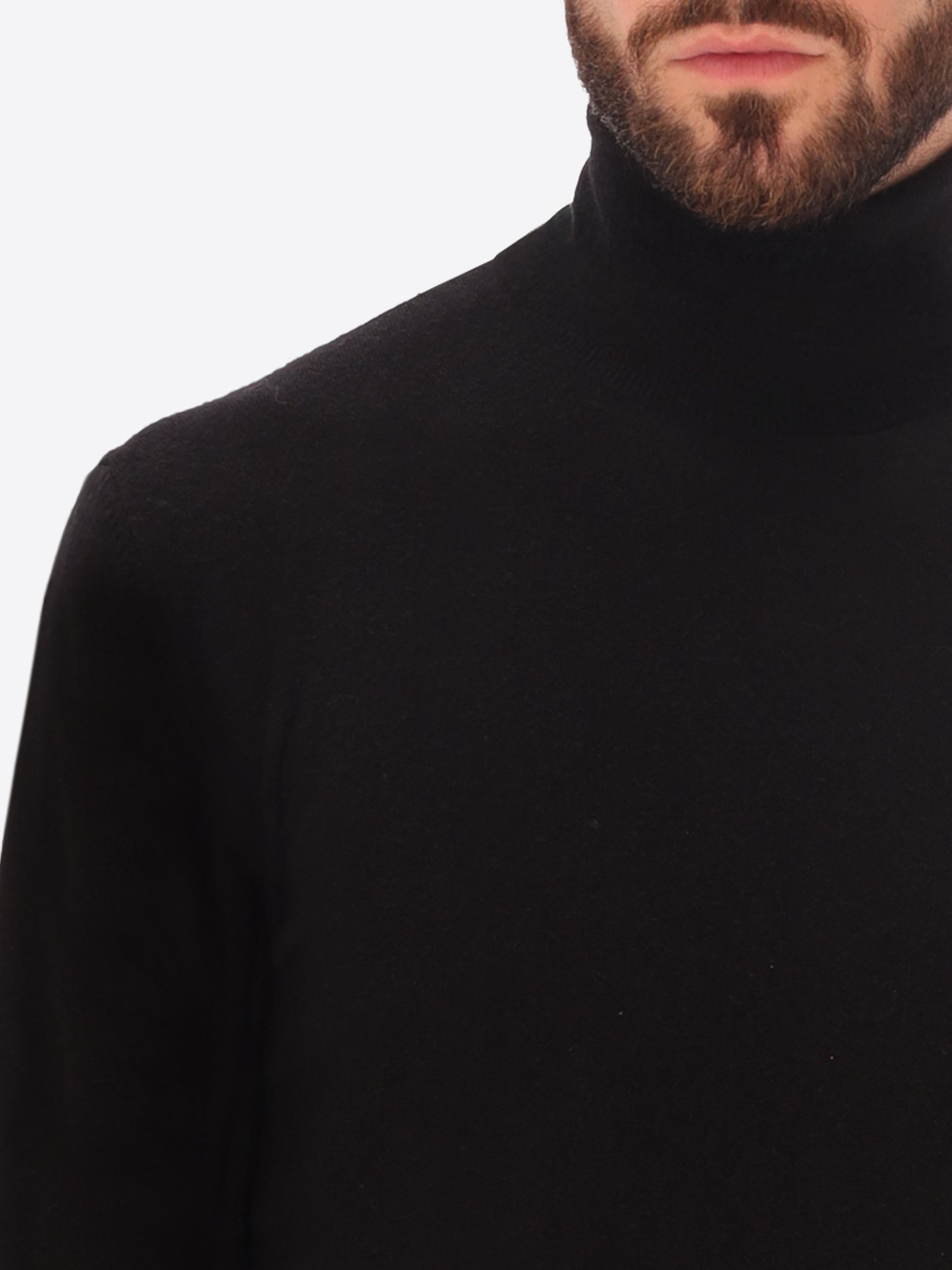 High Neck Knitwear In Viscose Blend London