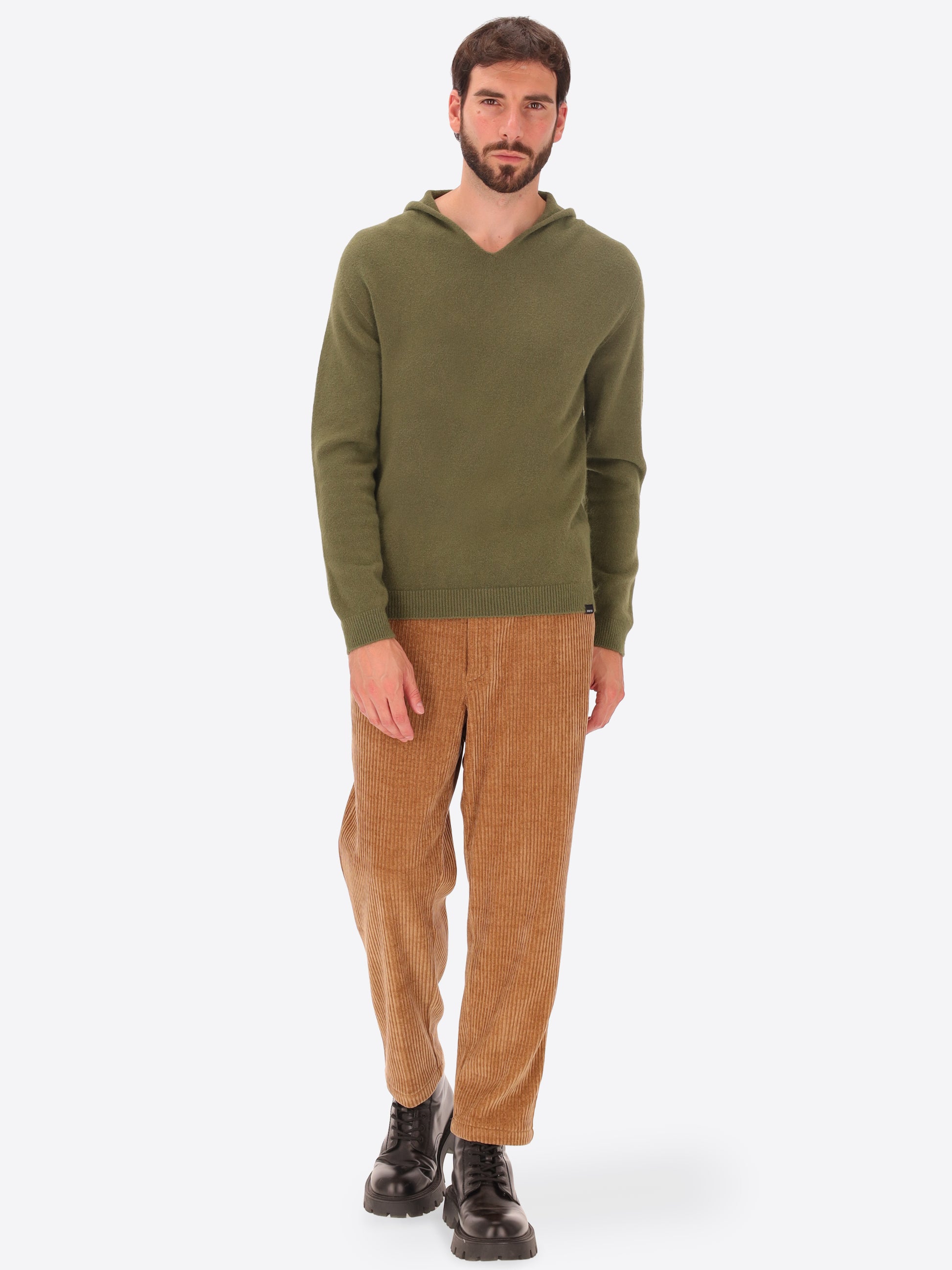 Hooded Knitwear In Viscose Blend London