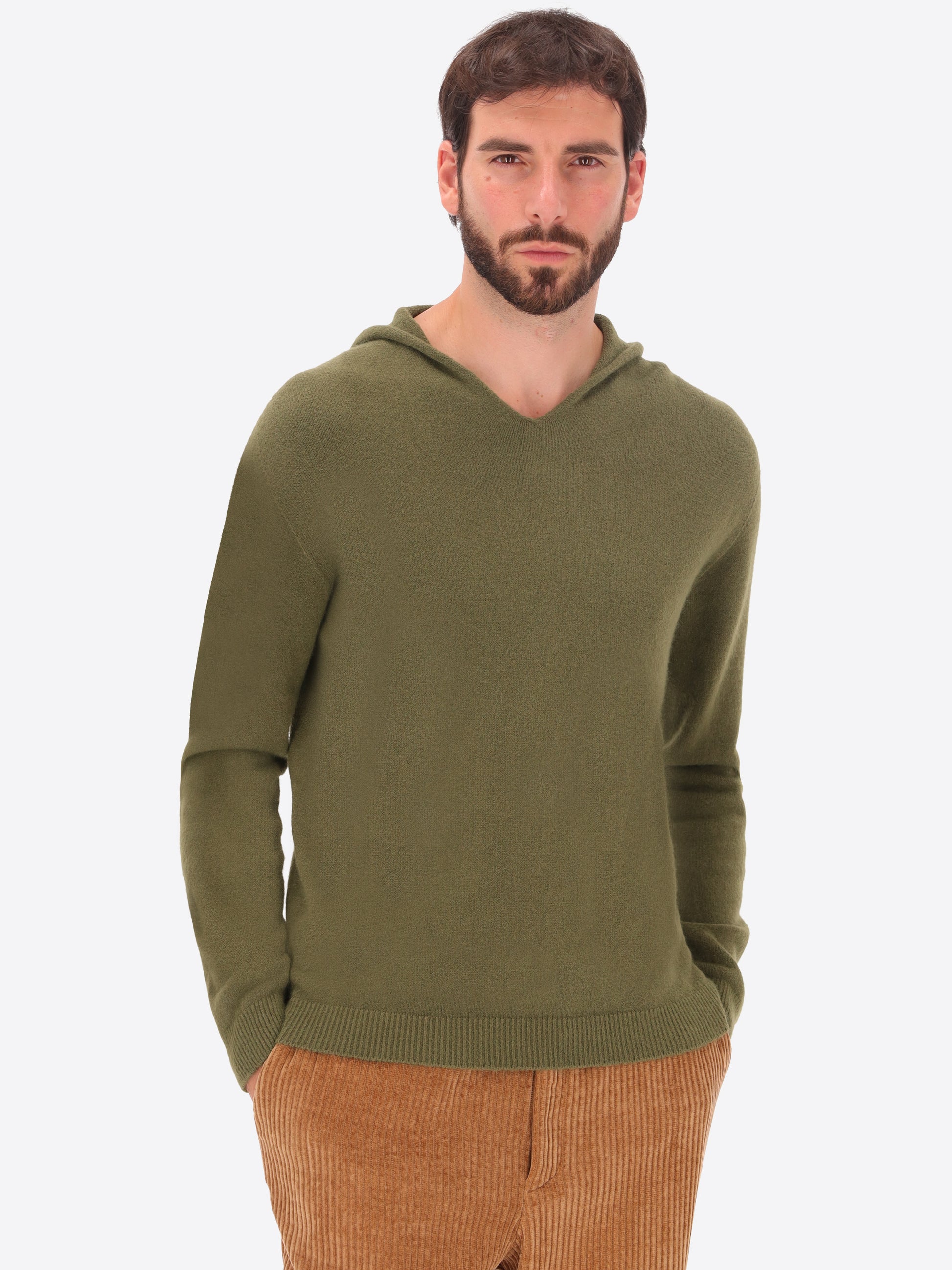 Hooded Knitwear In Viscose Blend London