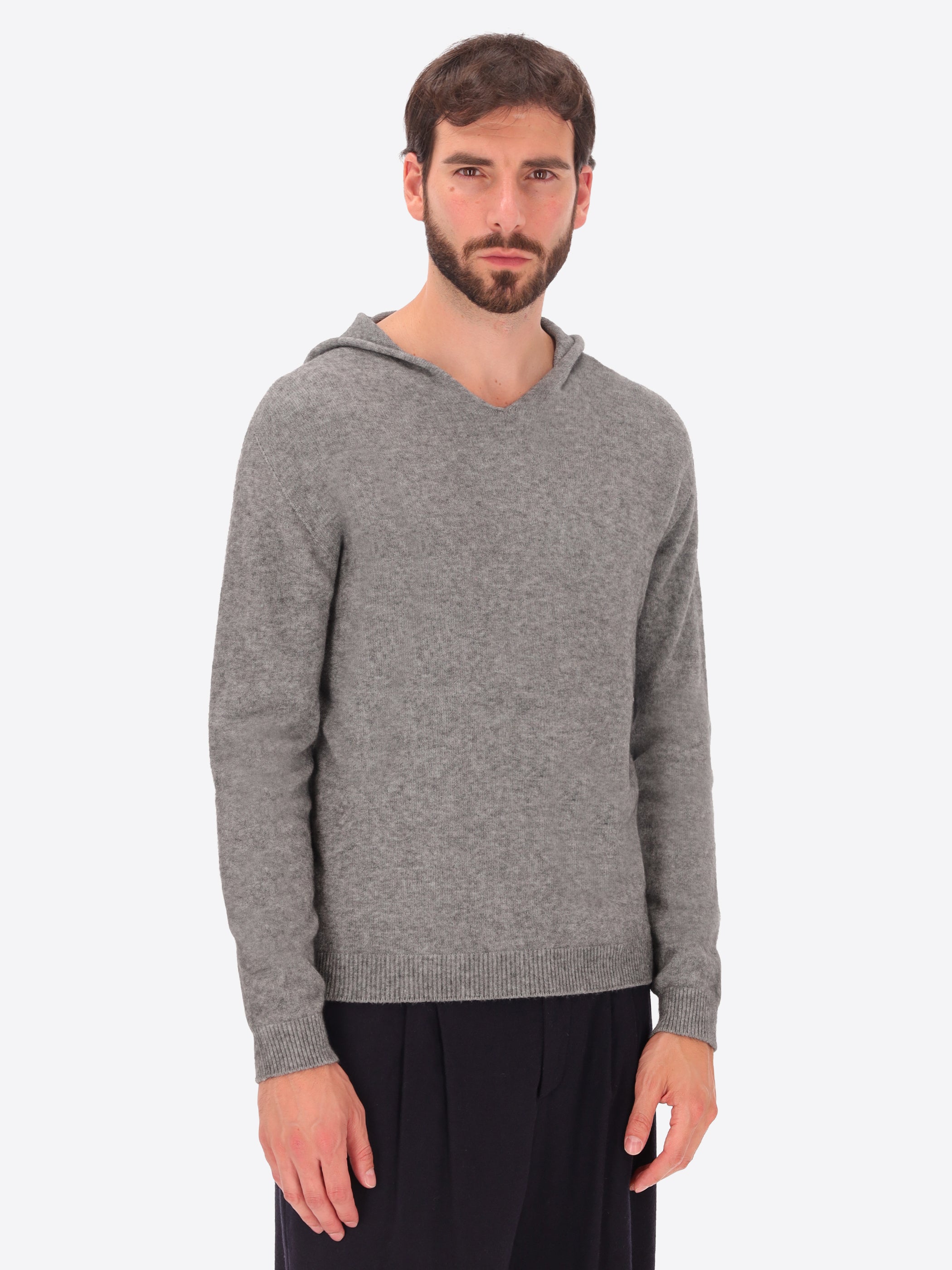 Hooded Knitwear In Viscose Blend London