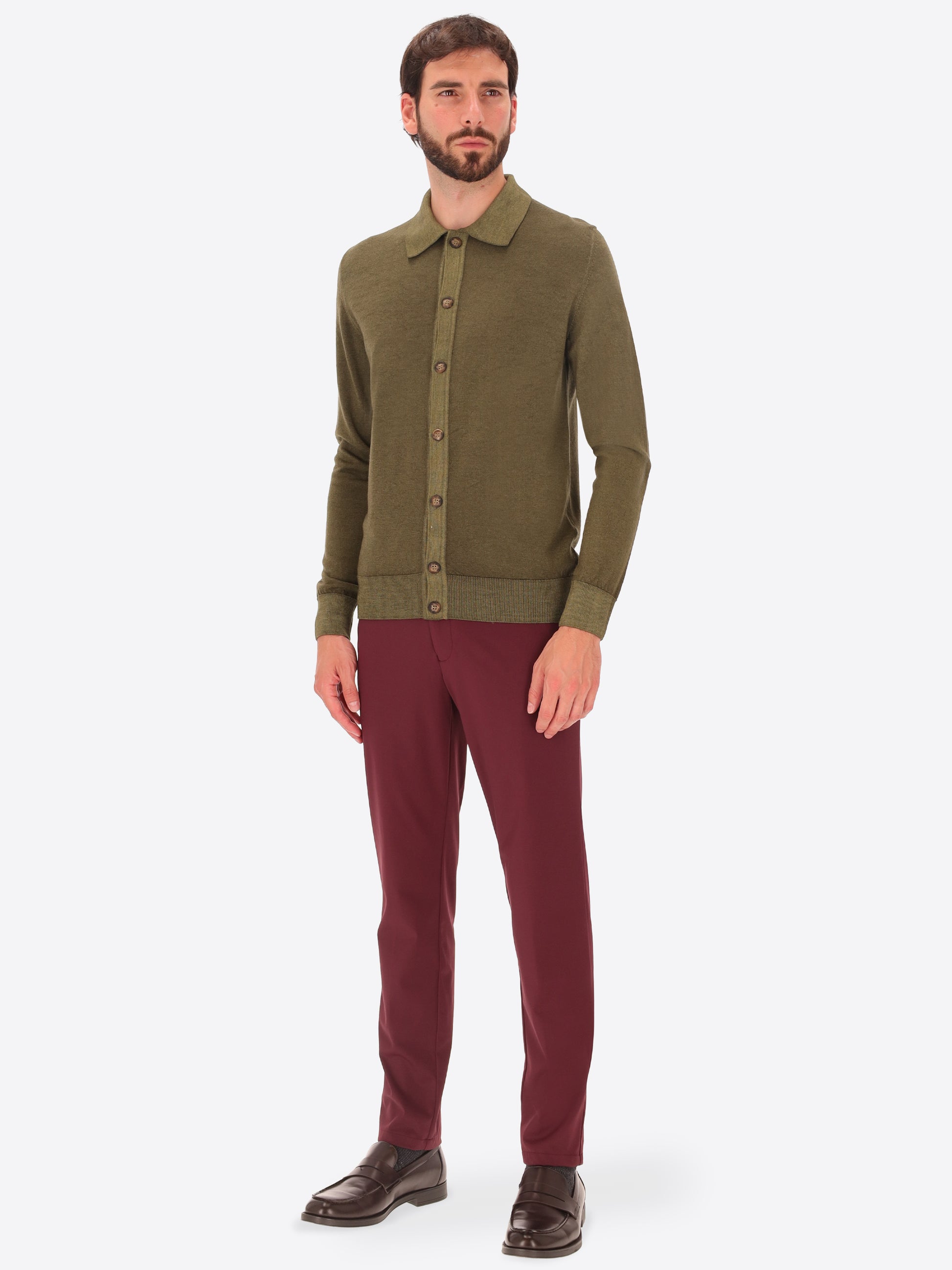 Camicia Oxton In Lana Merinos