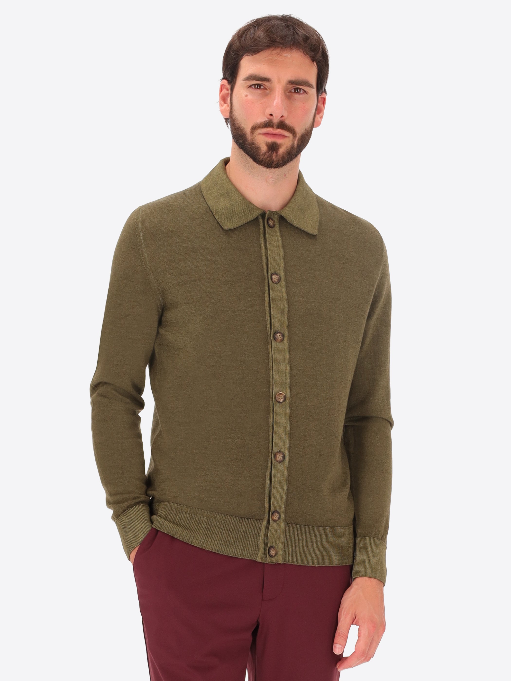 Merinowolle Strickwaren Hemd Oxton.