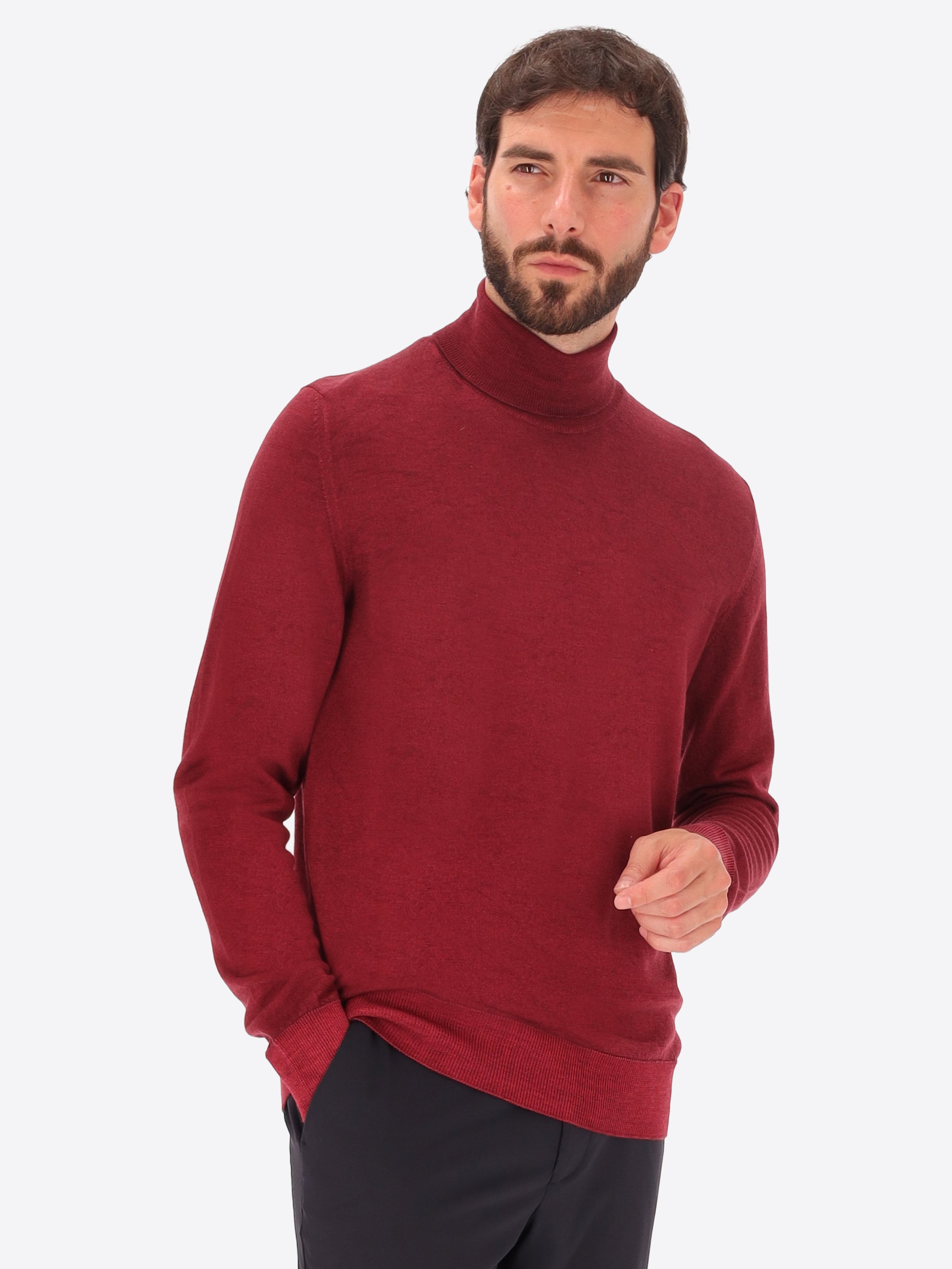 Merino Wool High Neck Knitwear Oxton