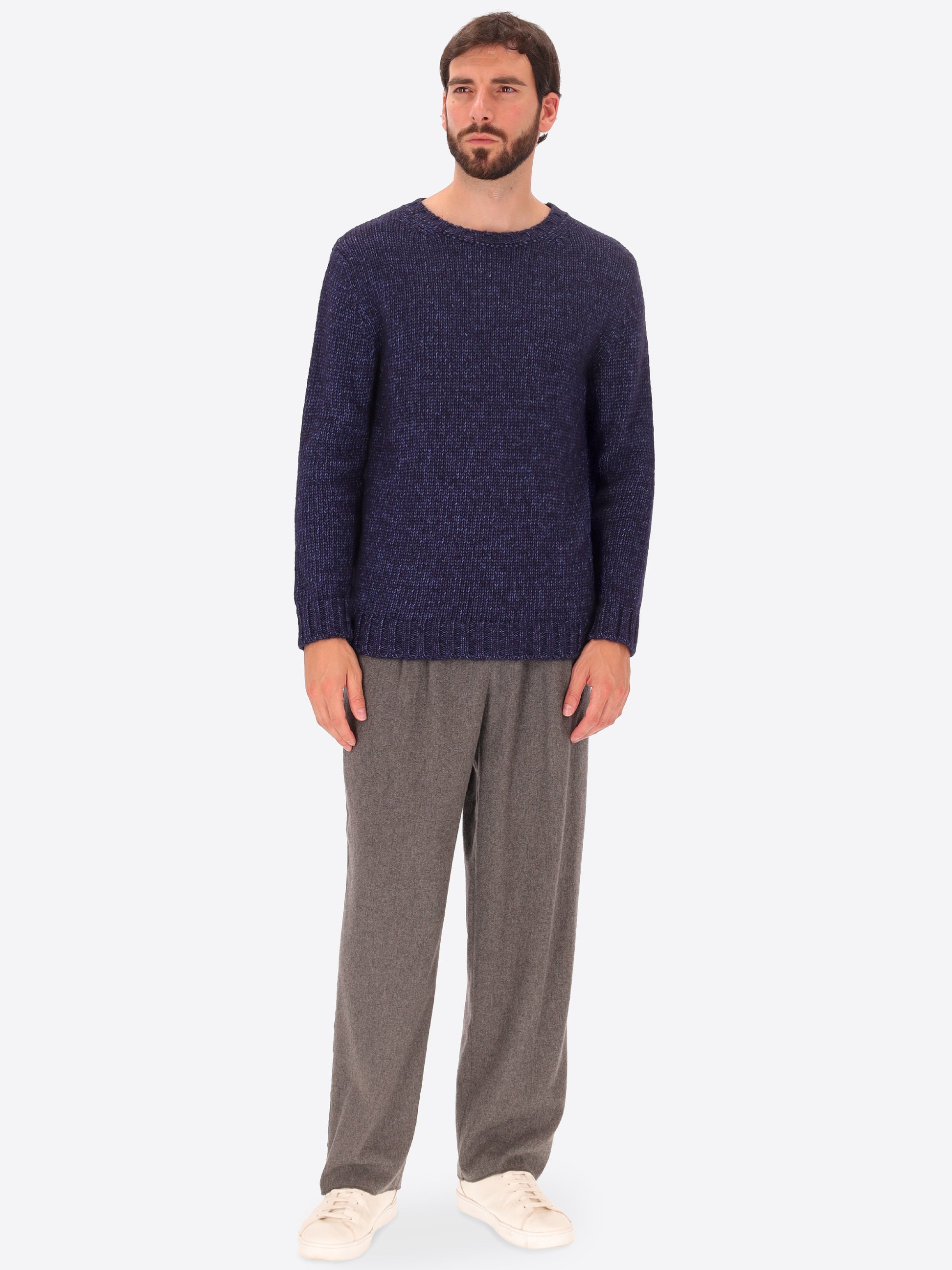 Maglia Girocollo Burton In Misto Cotone Lana E Alpaca