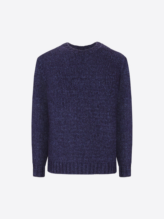 Crewneck Knitwear In Cotton Wool Alpaca Blend Burton