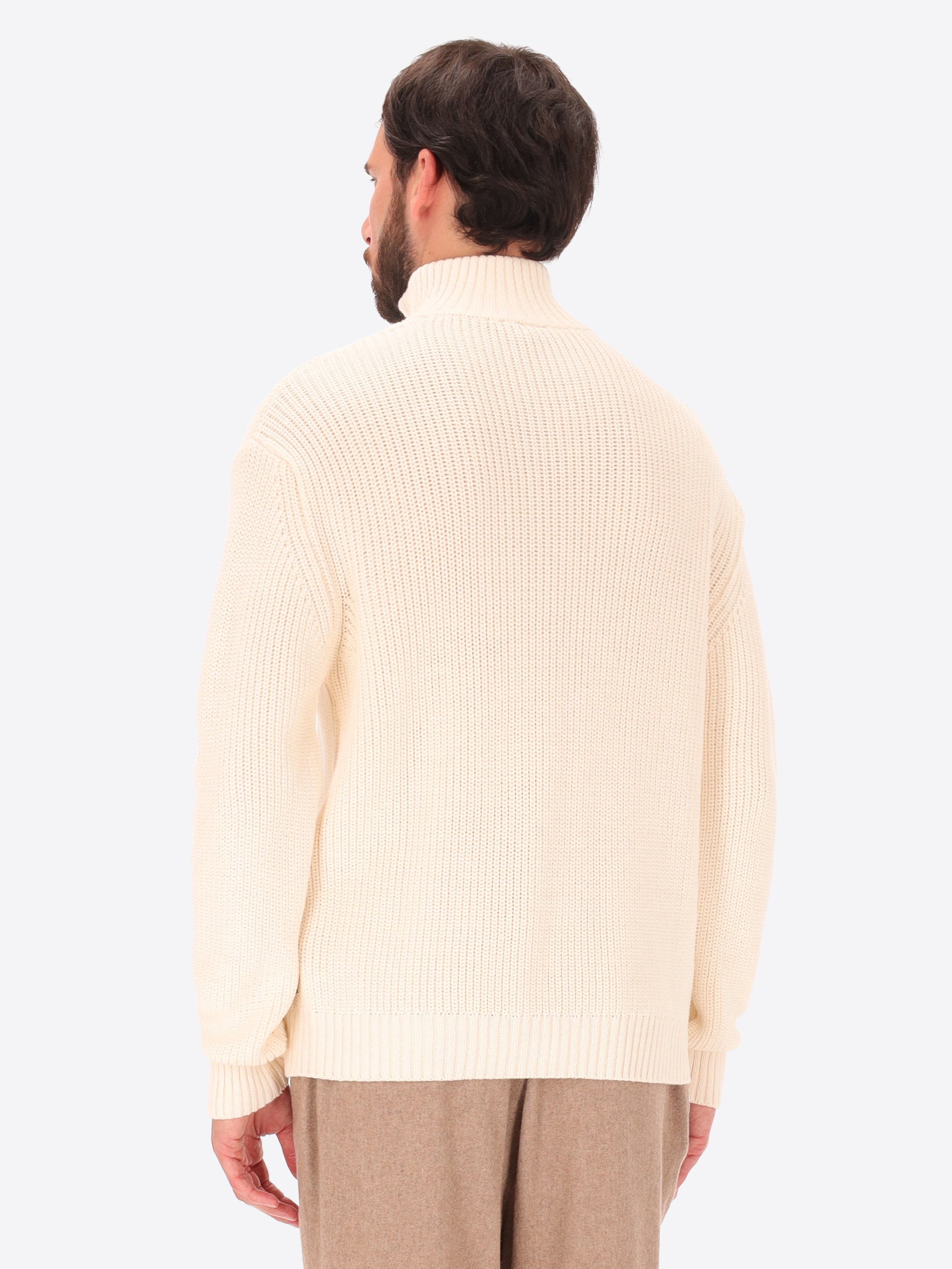 Rand Hochkragen Strickpullover Mit Englischer