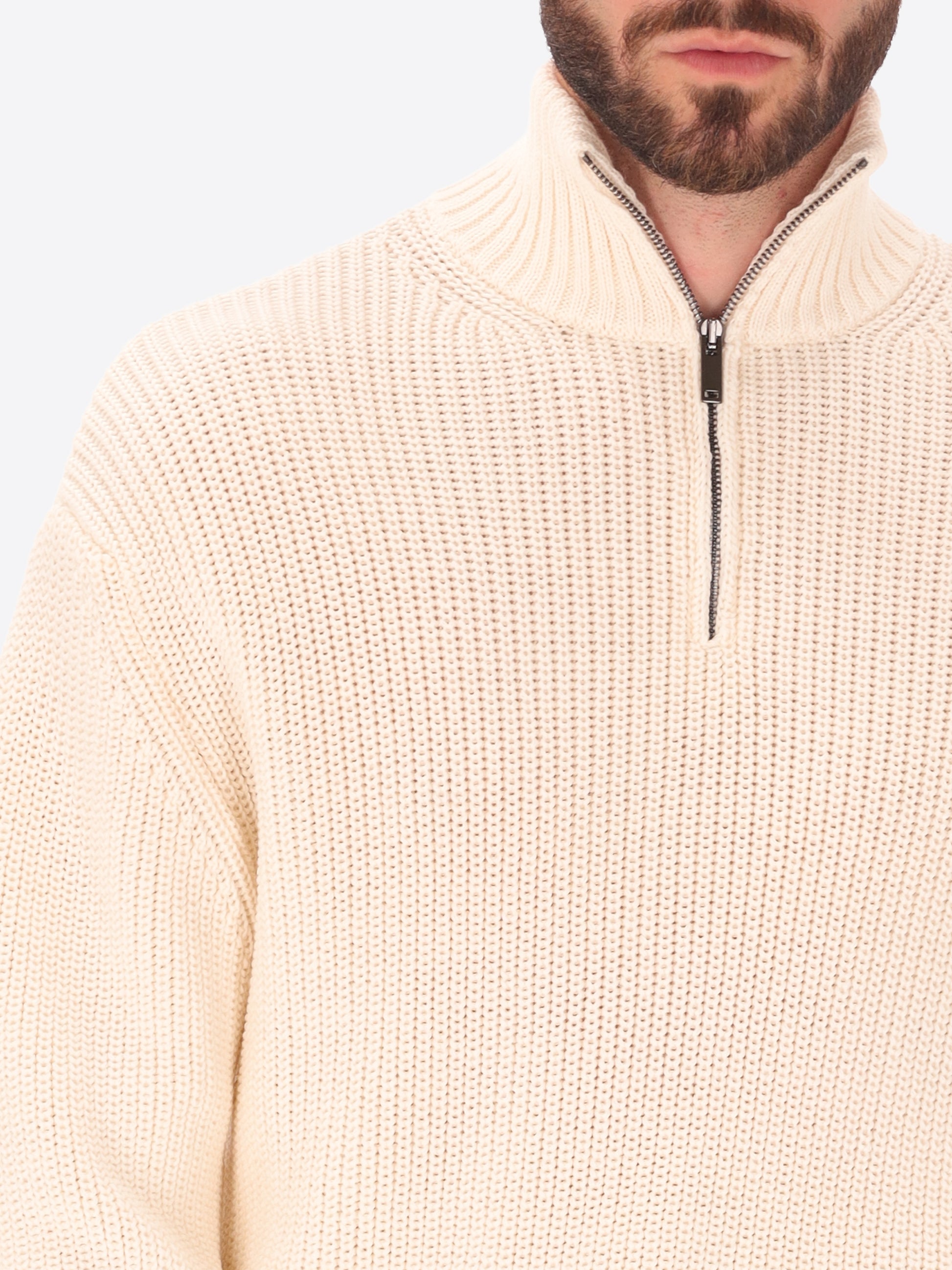 Rand Hochkragen Strickpullover Mit Englischer