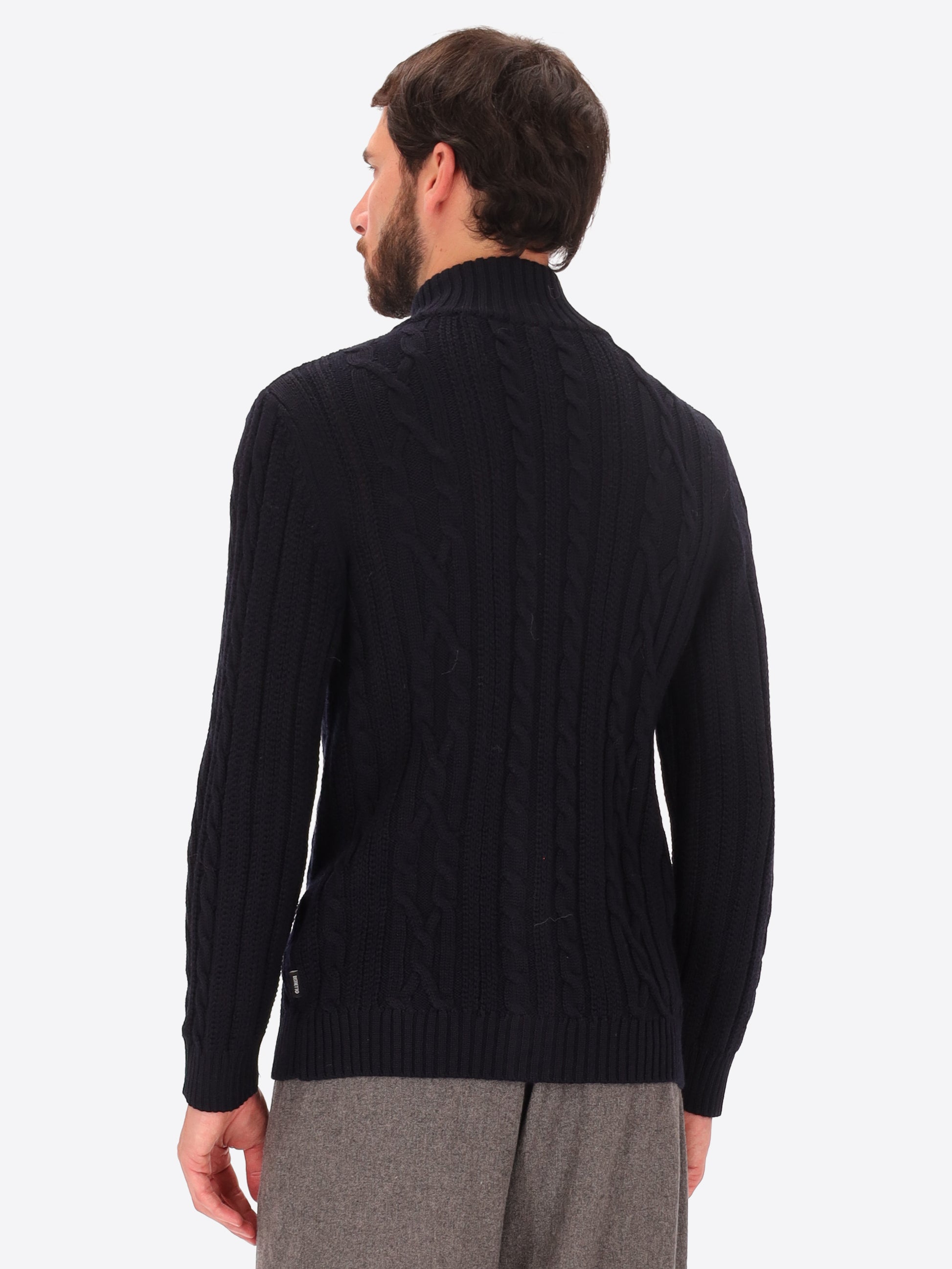 English Ribbed Knit Cardigan Rand