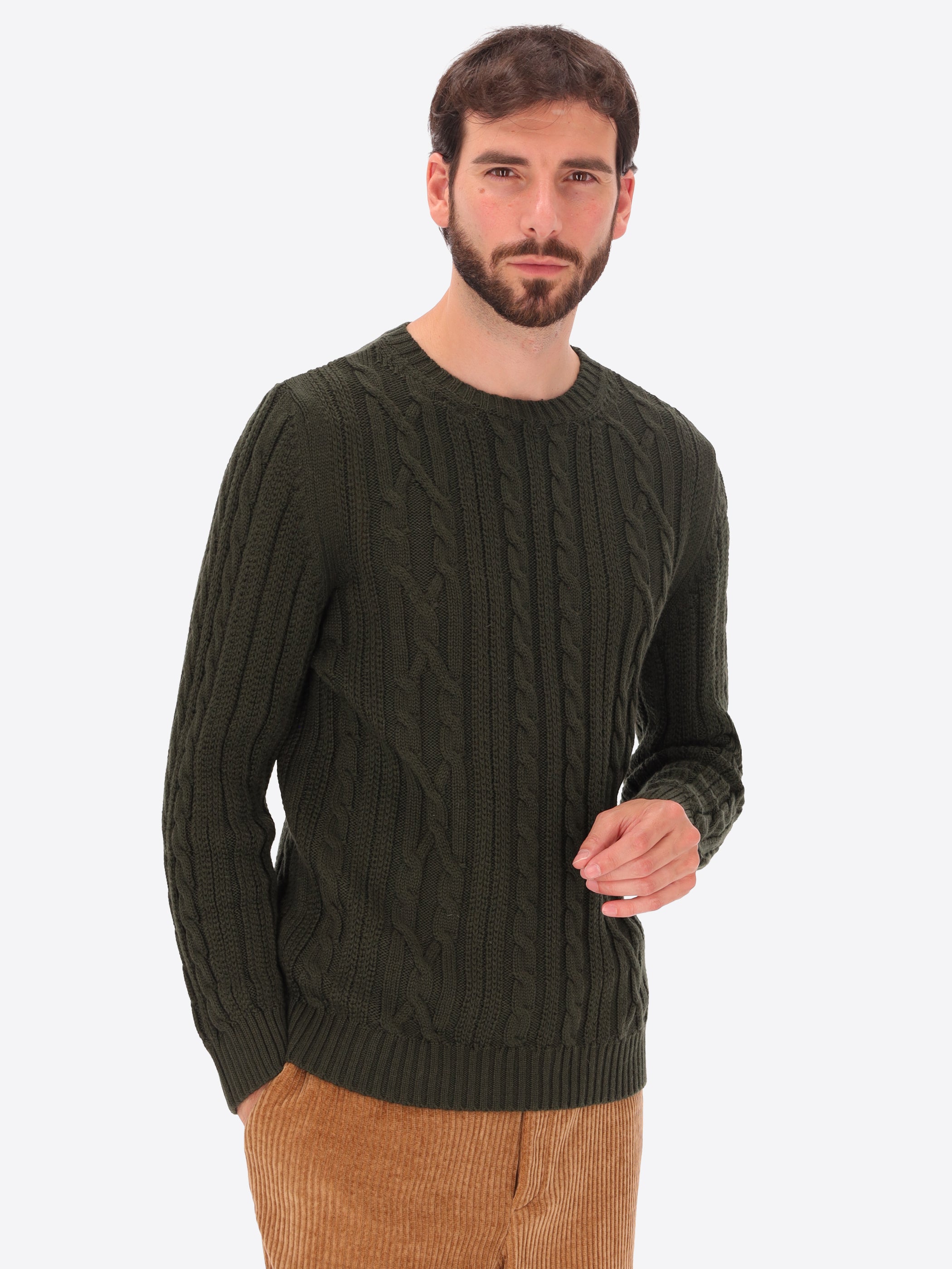 Cable And Geometric Pattern Knitwear Rand