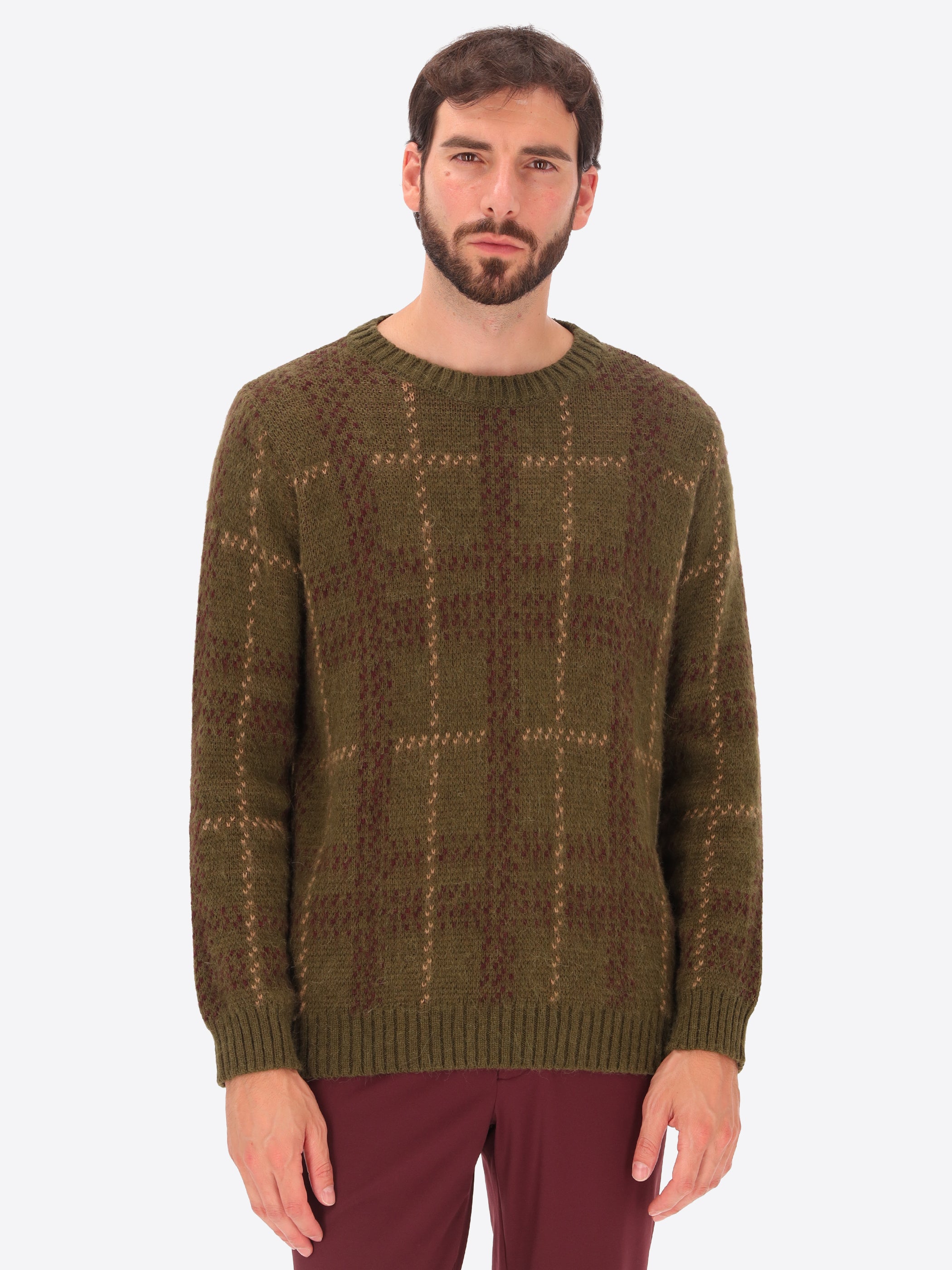 Jacquard Wool-Alpaca Crew-Neck Sweater Stoke