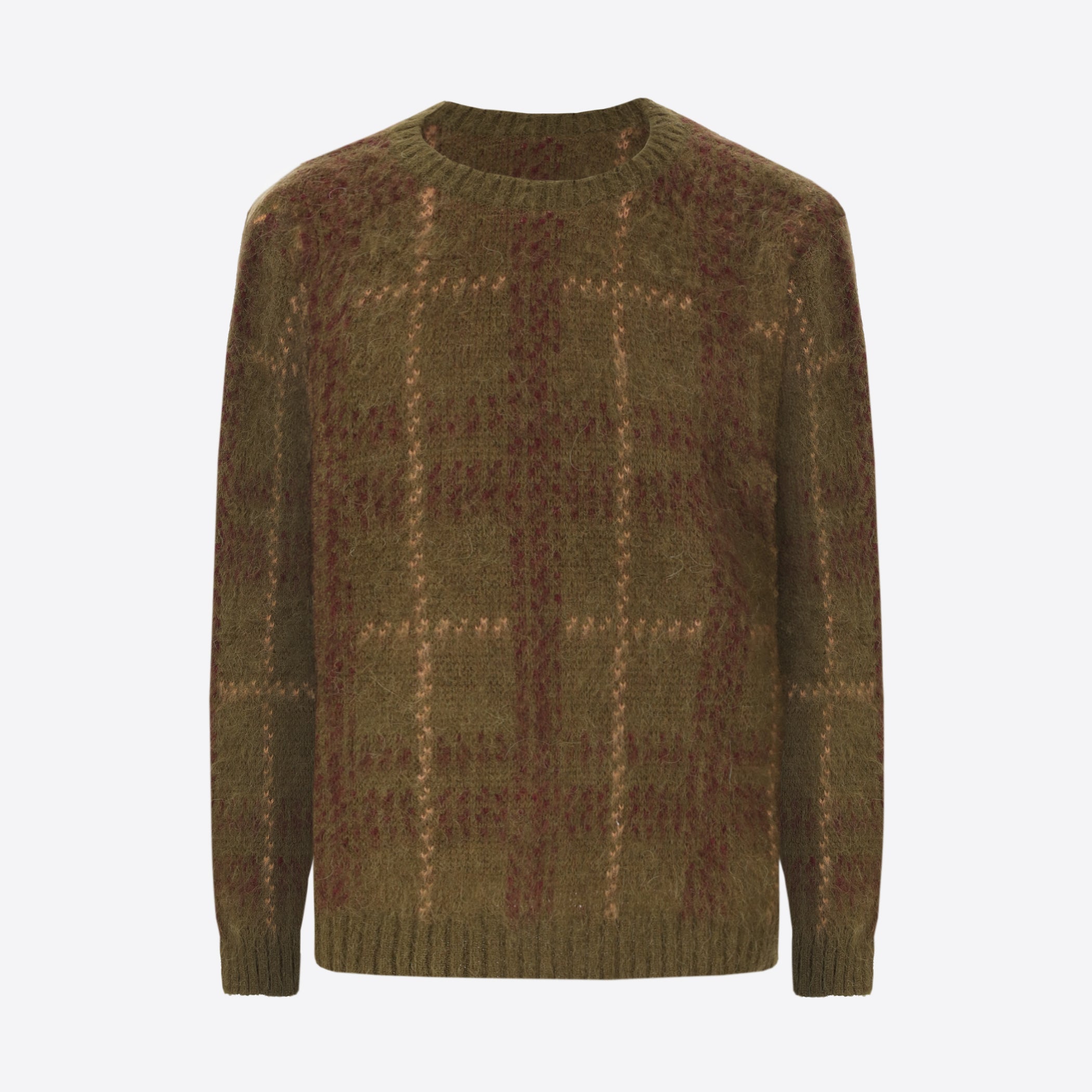 Stoke Jacquard-Rundhalspullover aus Wolle-Alpaka-Mischgarn