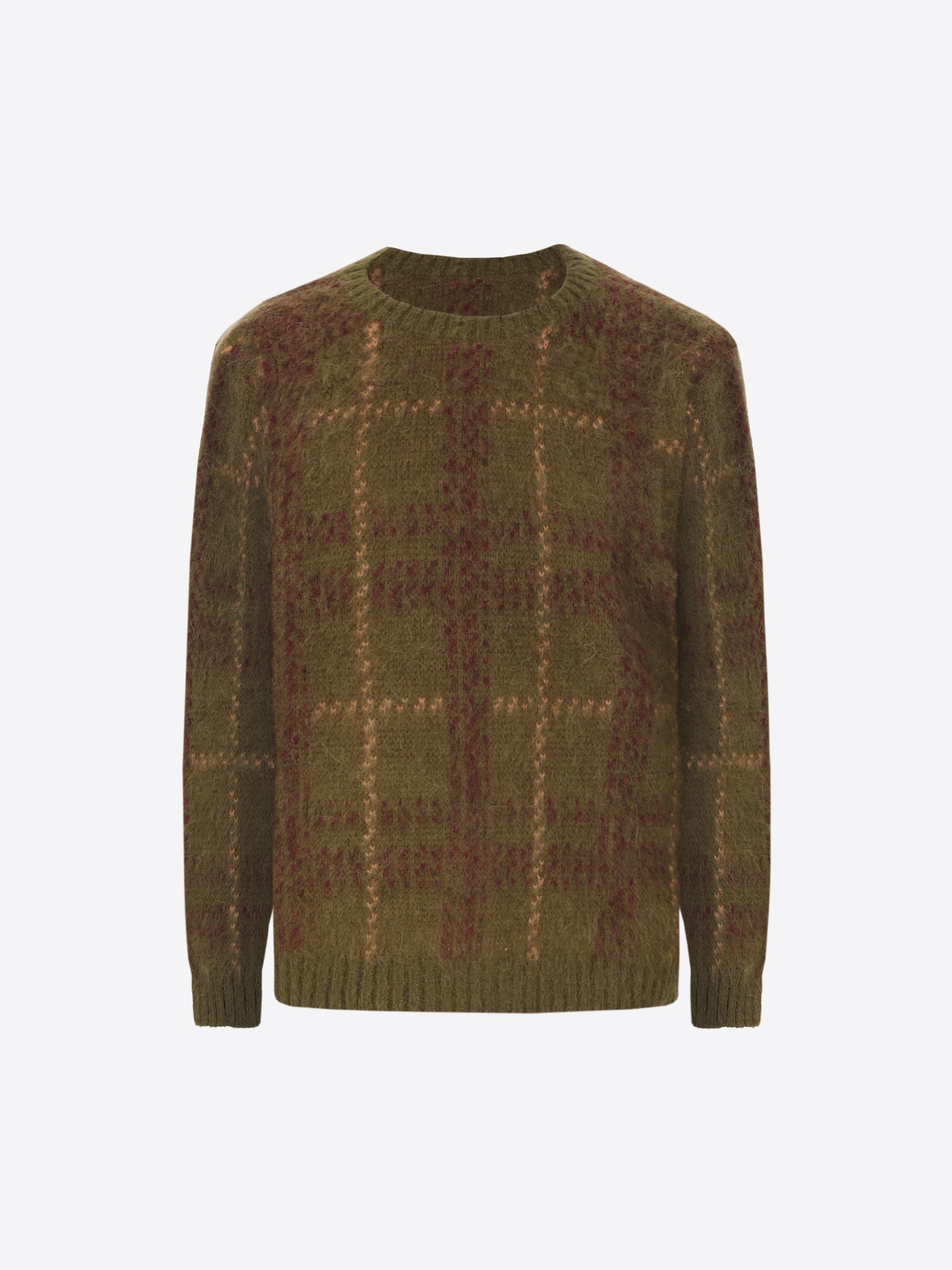 Maglia Girocollo Stoke in Jacquard Misto Lana e Alpaca