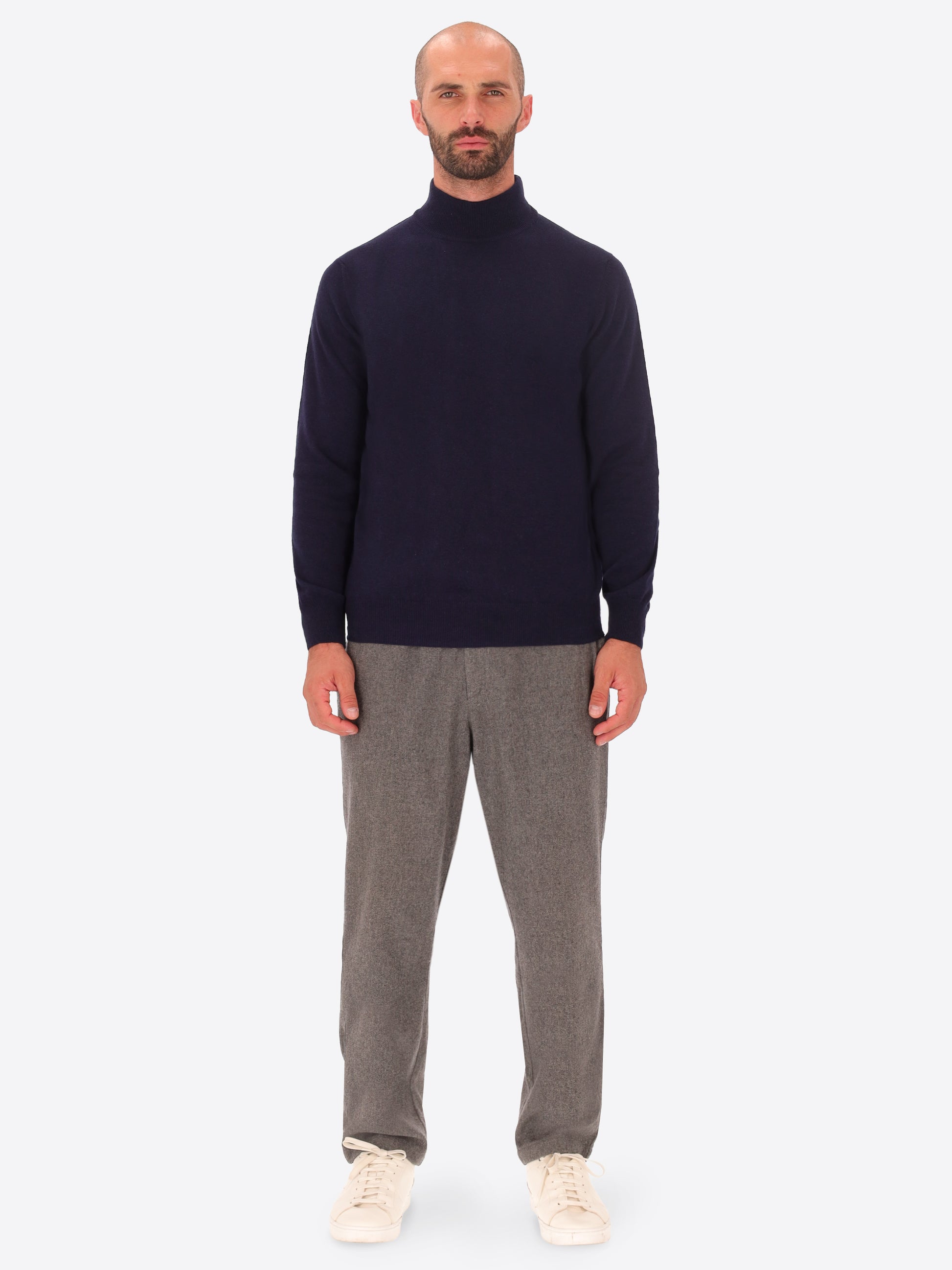 Maglia Pietro Girocollo in Misto Lana e Cashmere