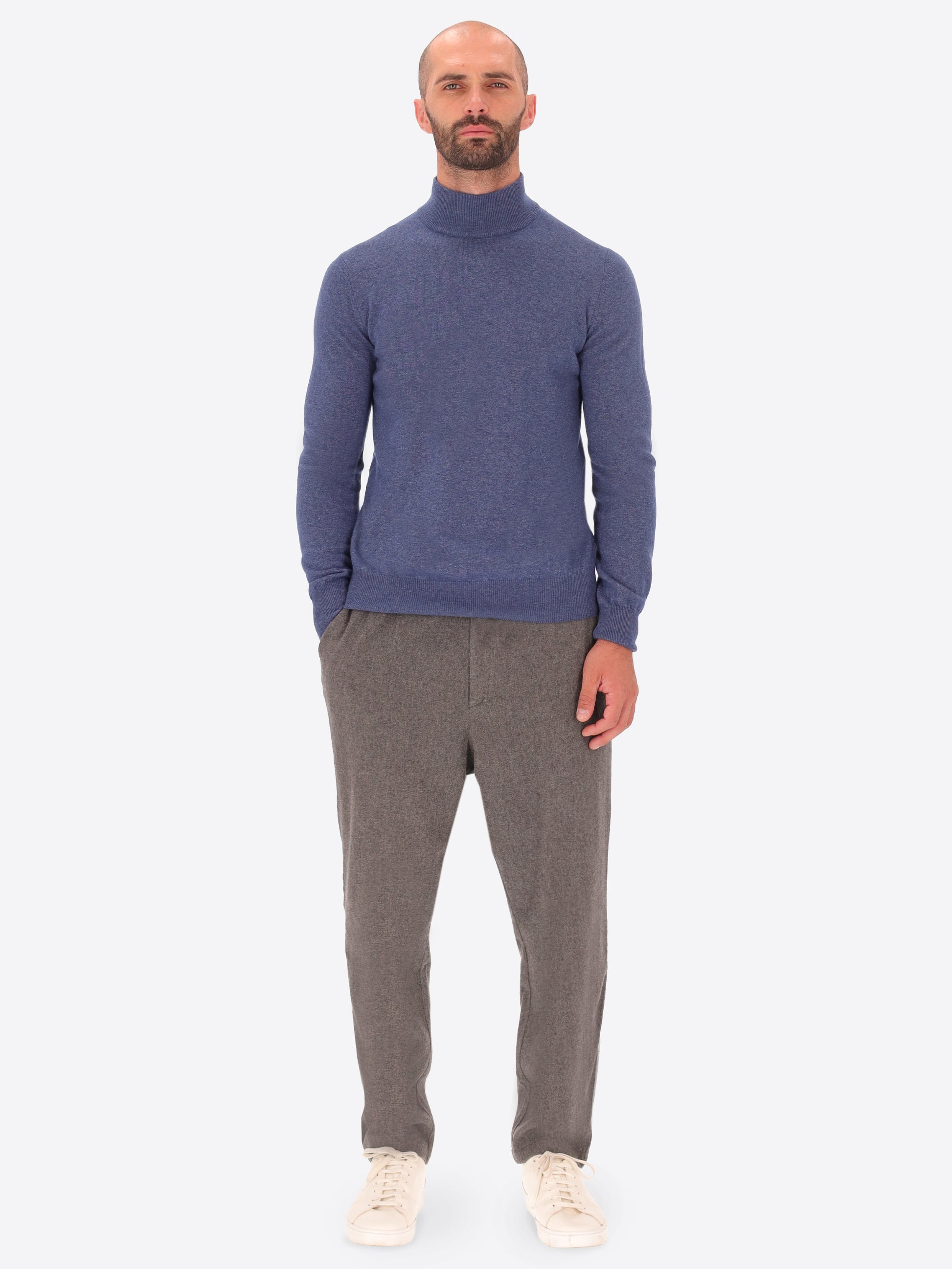 Maglia Pietro Girocollo in Misto Lana e Cashmere