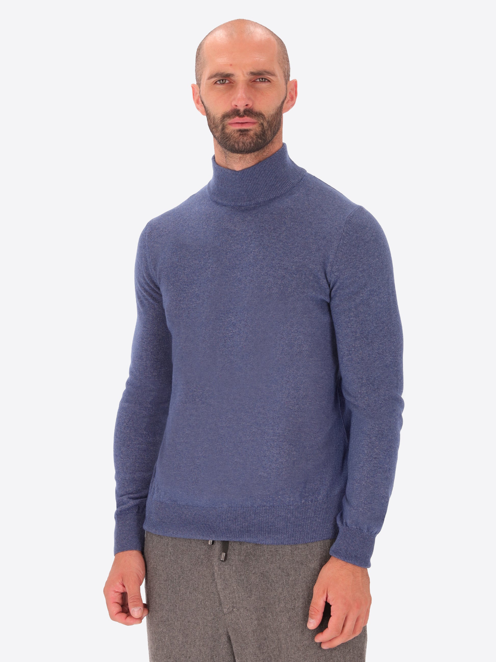 Maglia Pietro Girocollo in Misto Lana e Cashmere