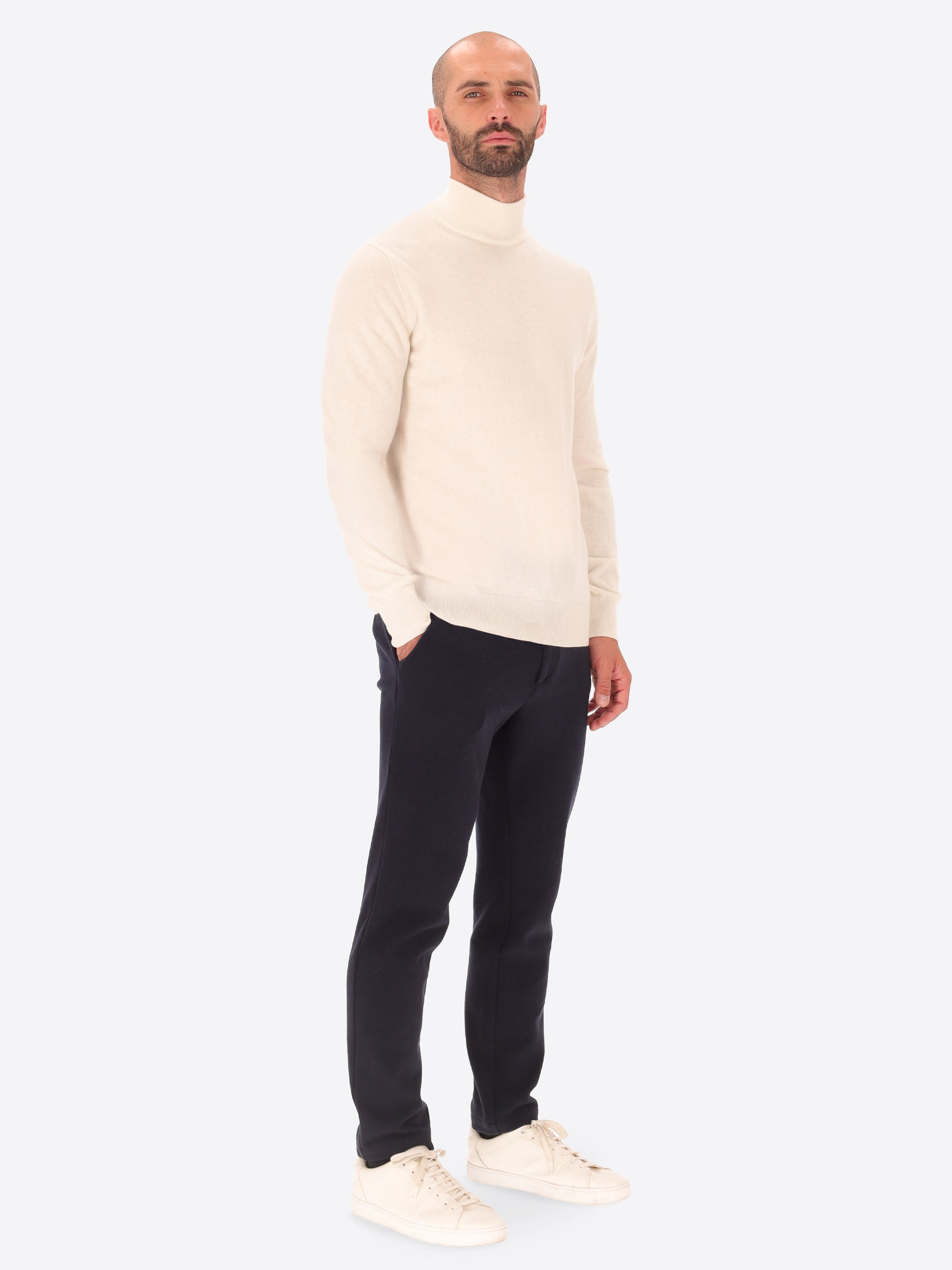 Maglia Pietro Girocollo in Misto Lana e Cashmere