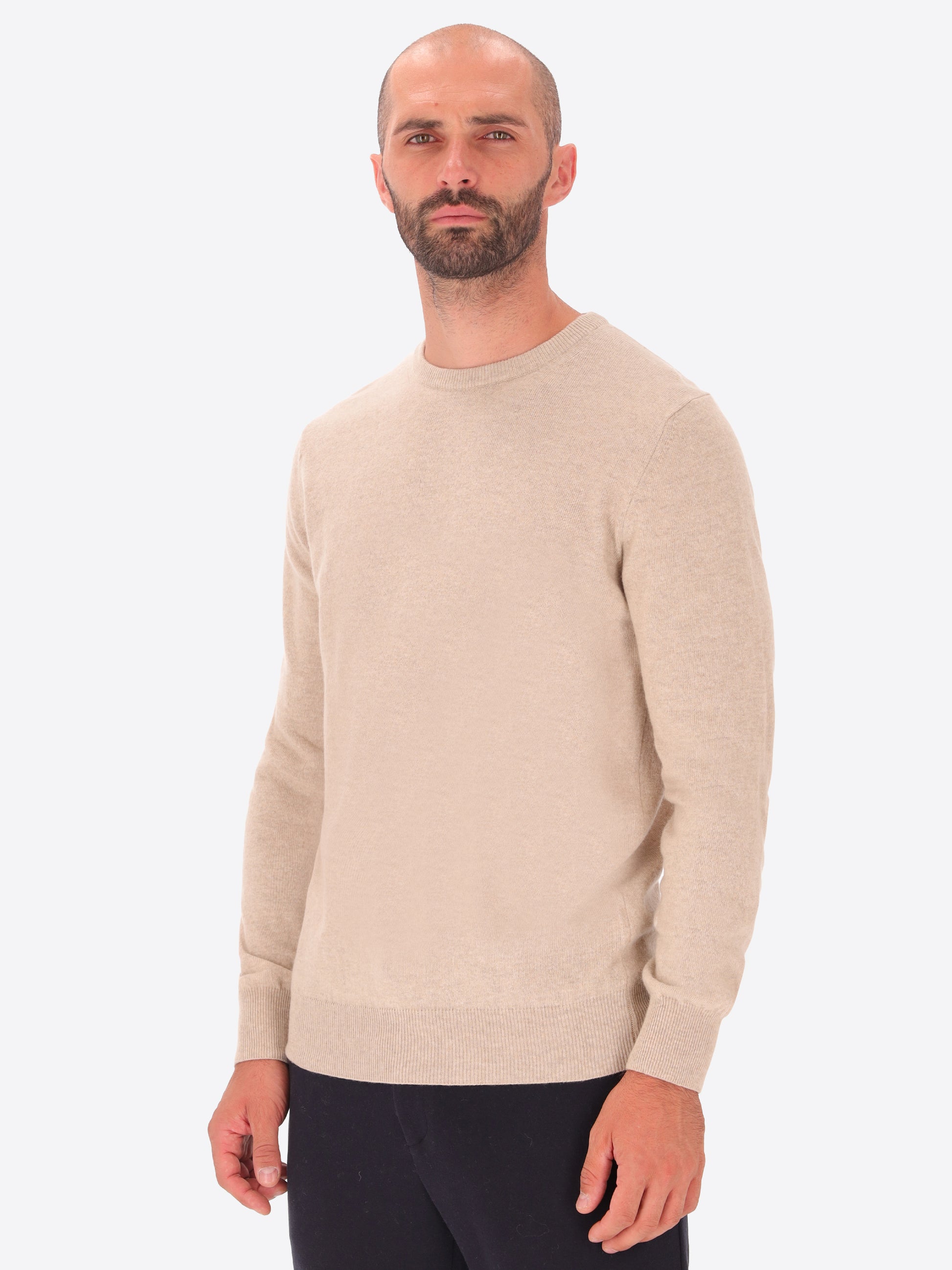 Maglia Girocollo Pino in Misto Lana e Cashmere