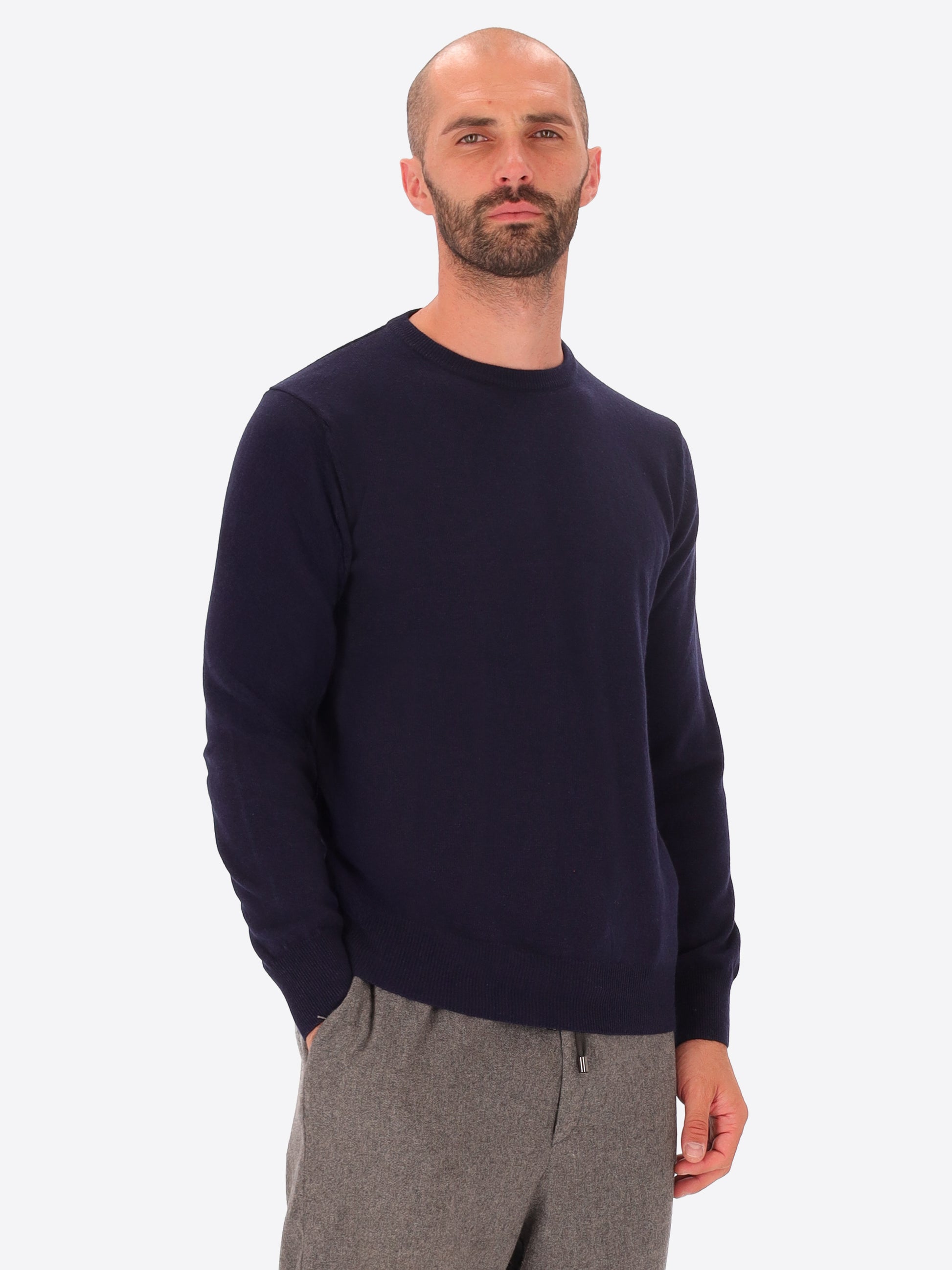 Maglia Girocollo Pino in Misto Lana e Cashmere