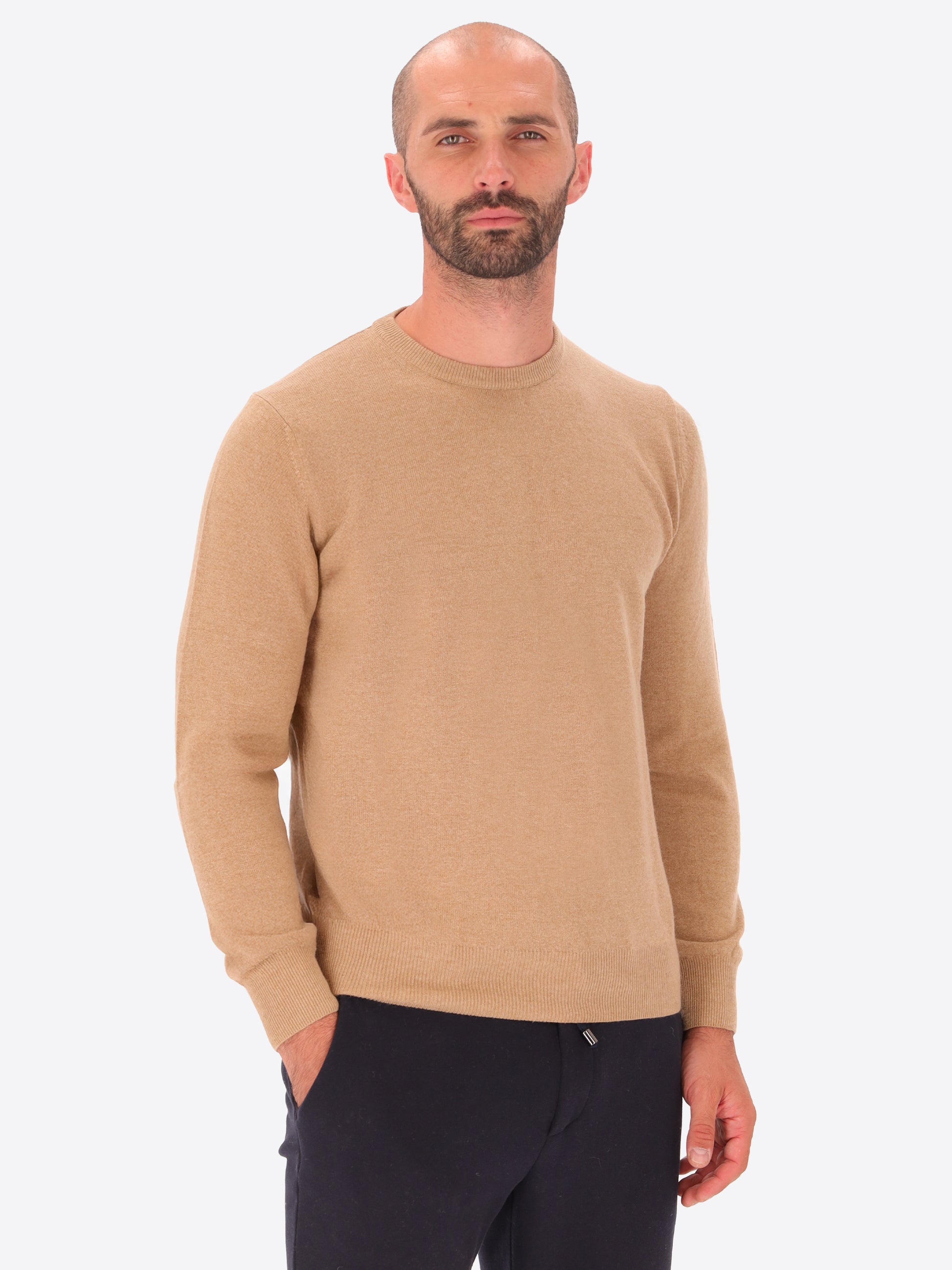 Maglia Girocollo Pino in Misto Lana e Cashmere