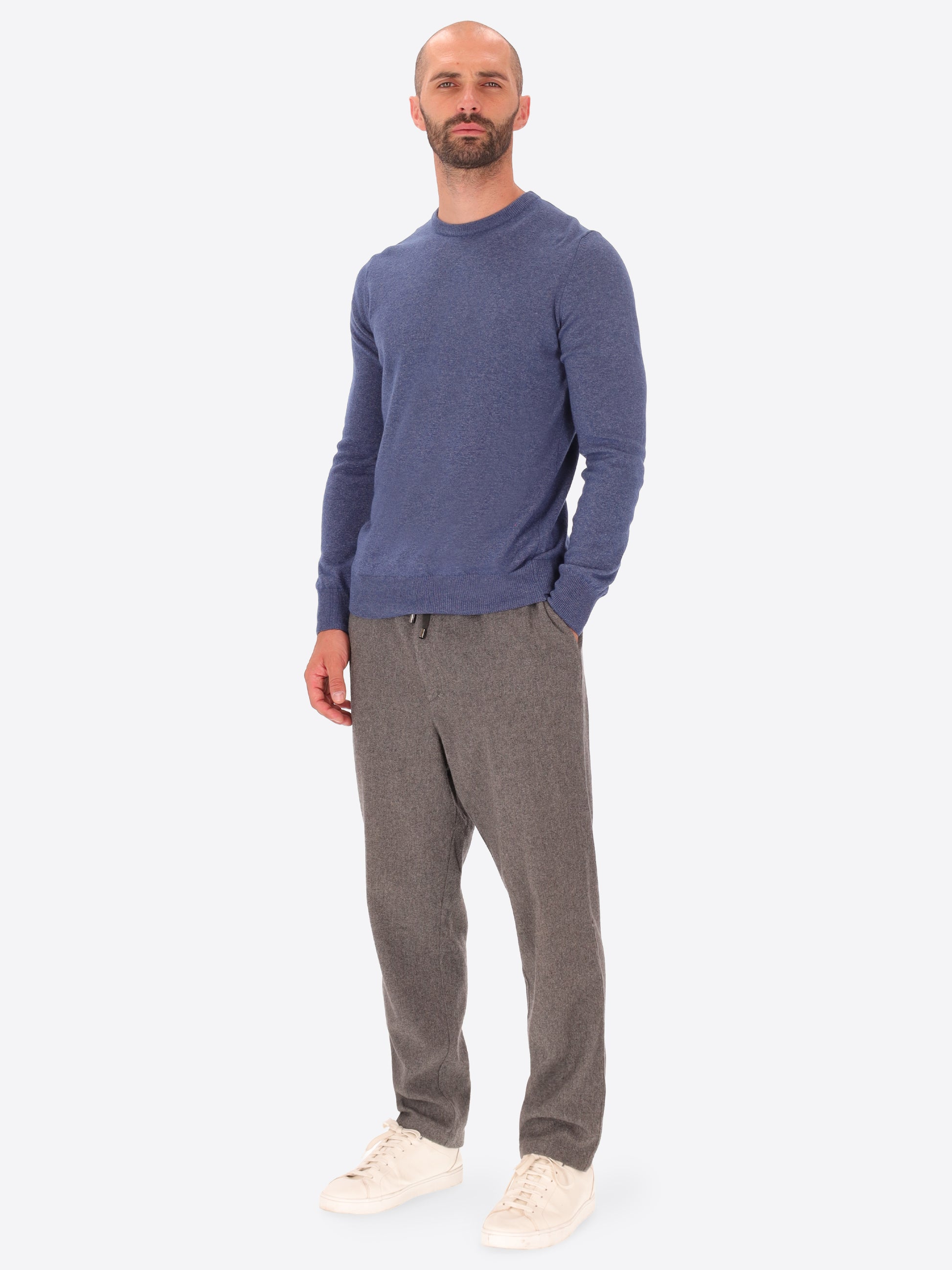 Maglia Girocollo Pino in Misto Lana e Cashmere
