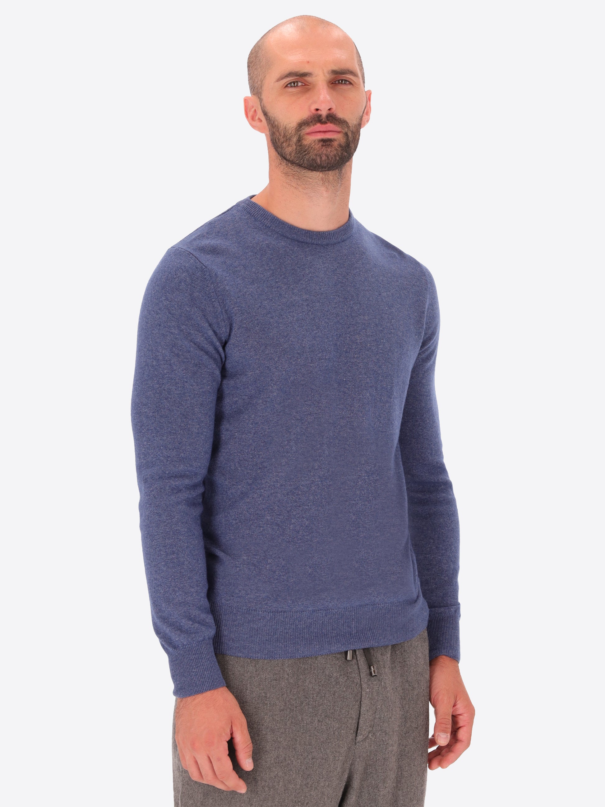 Maglia Girocollo Pino in Misto Lana e Cashmere