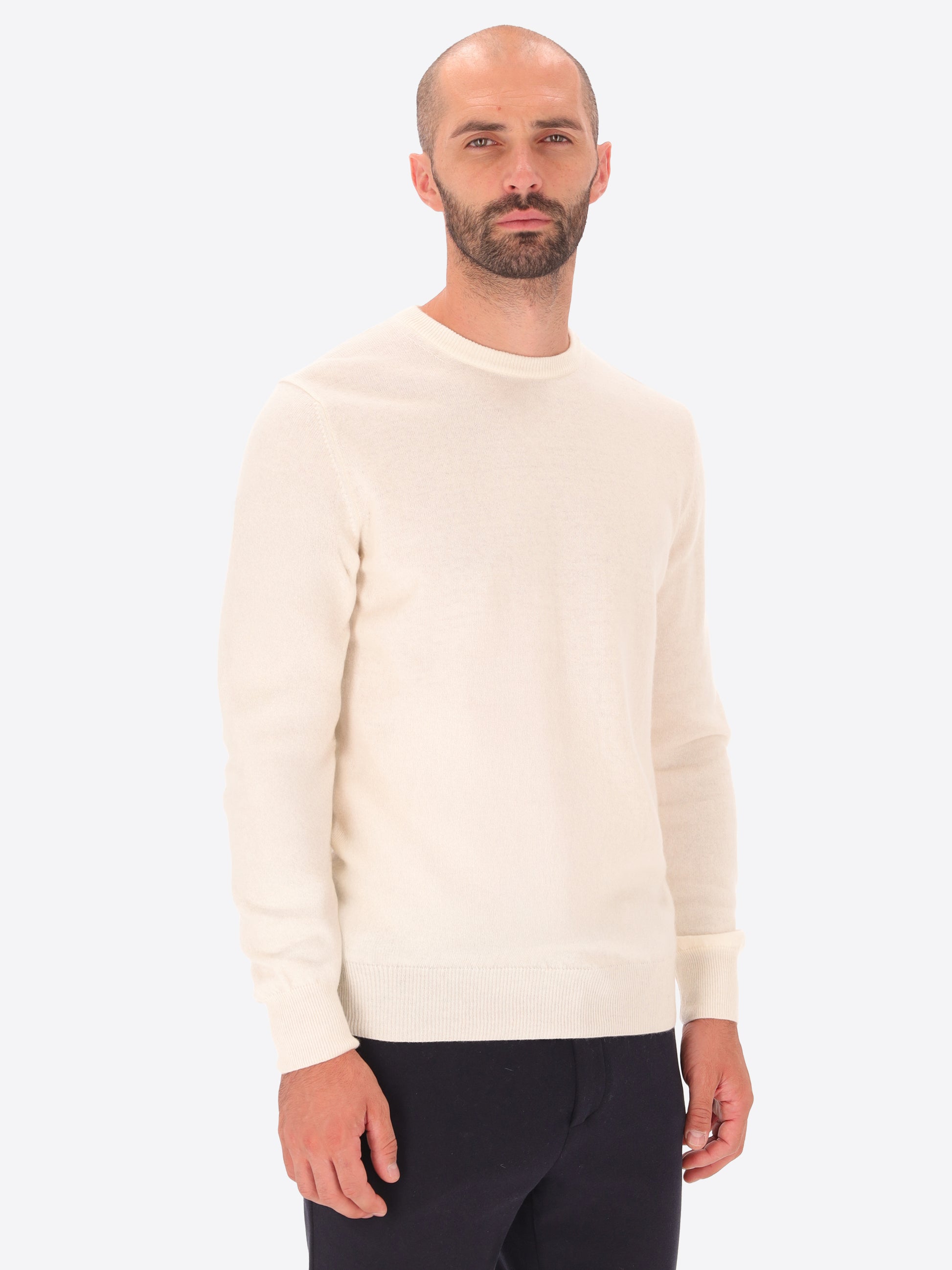 Maglia Girocollo Pino in Misto Lana e Cashmere