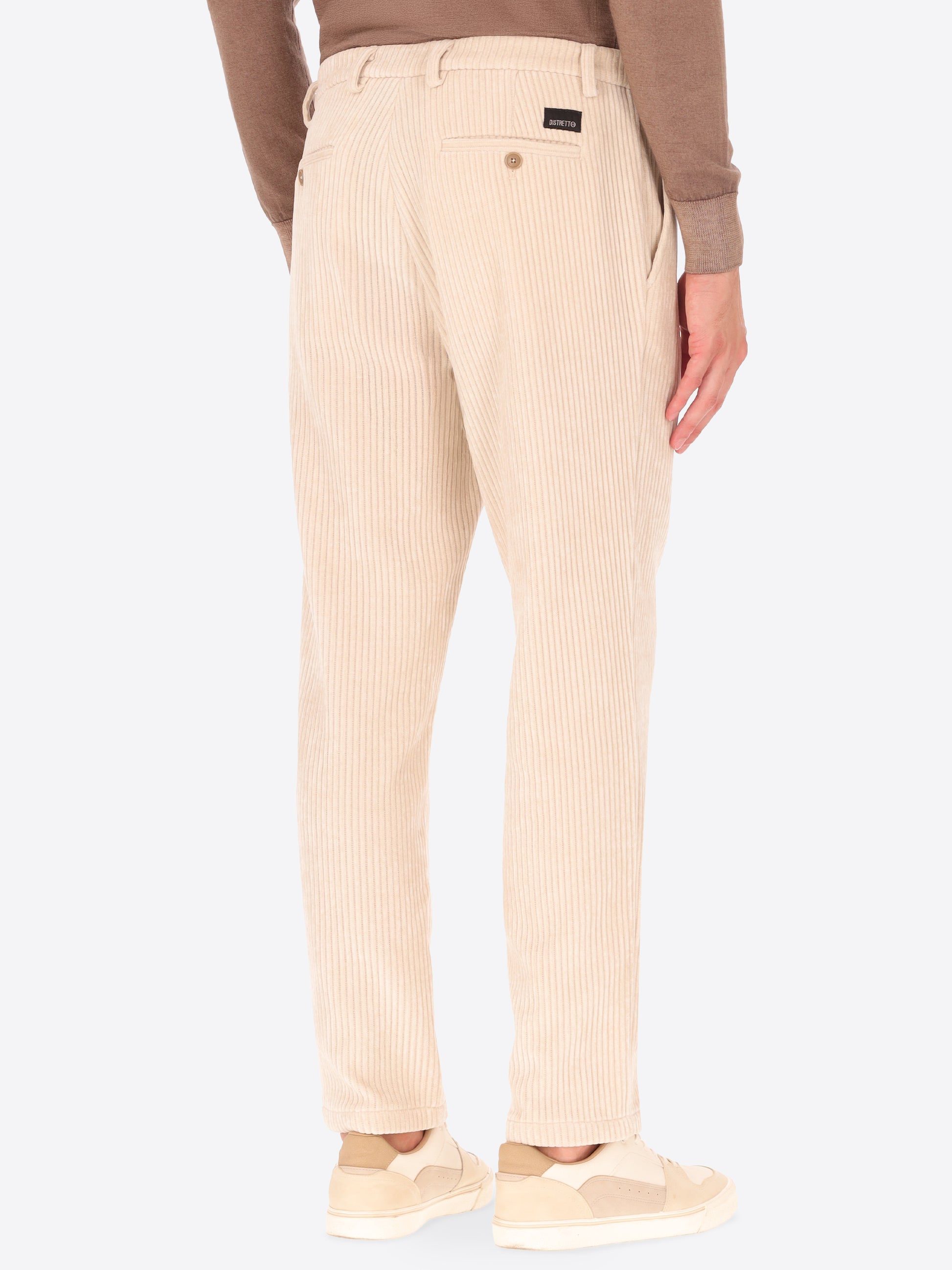 32" Pantalone Rio Torino In Velluto Con Costa Alla Francese