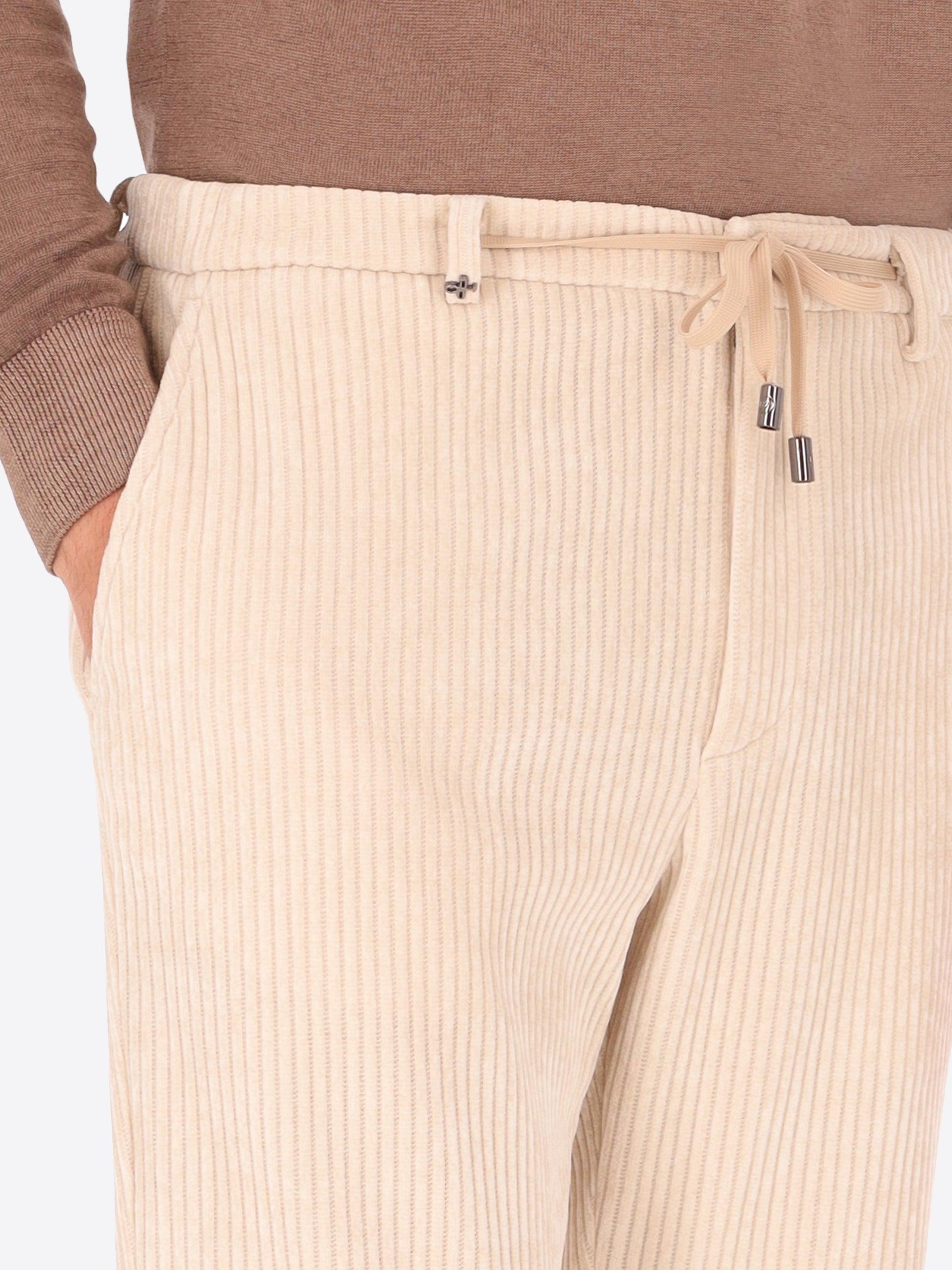 32" Pantalone Rio Torino In Velluto Con Costa Alla Francese