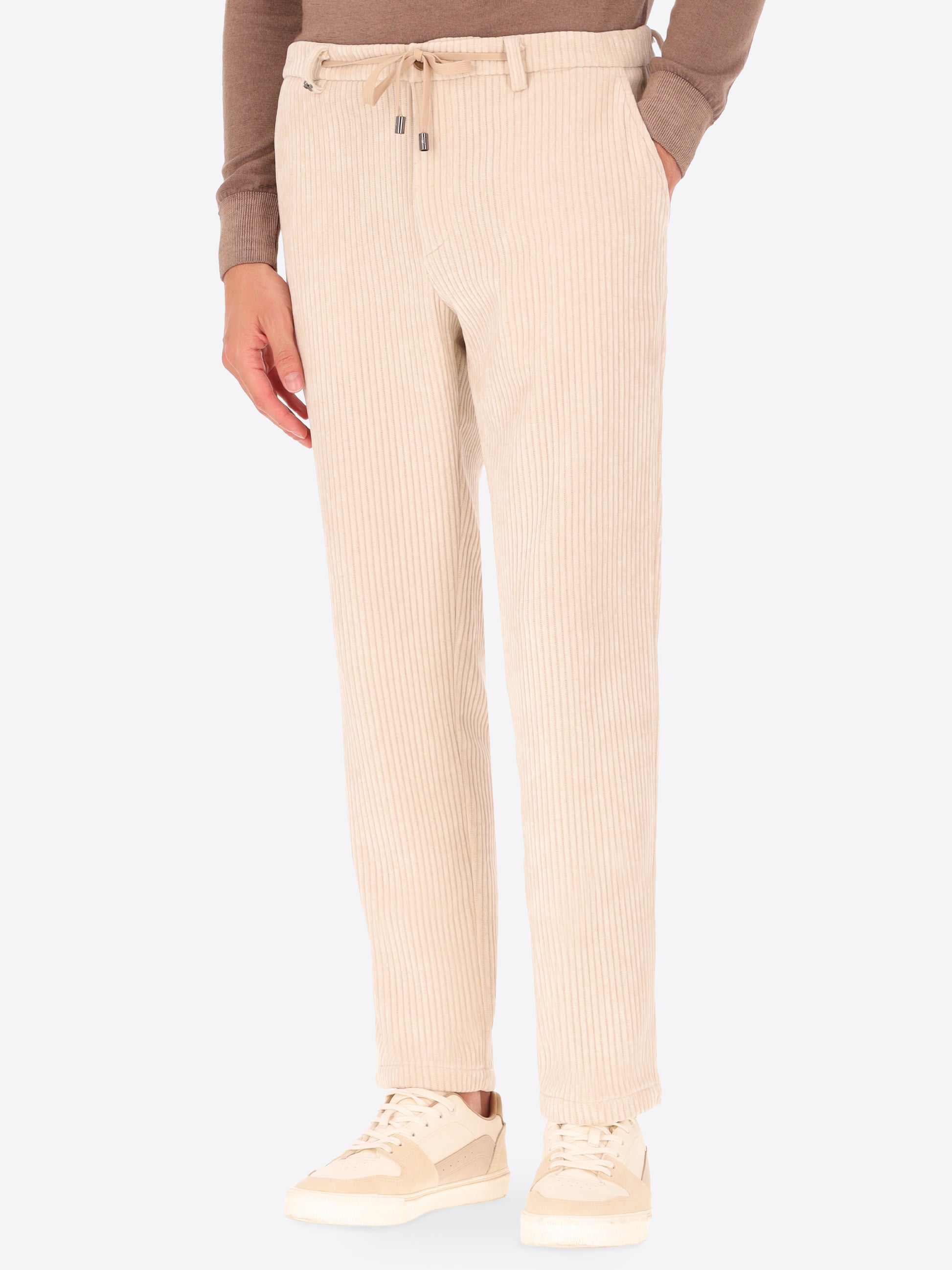32" Pantalone Rio Torino In Velluto Con Costa Alla Francese
