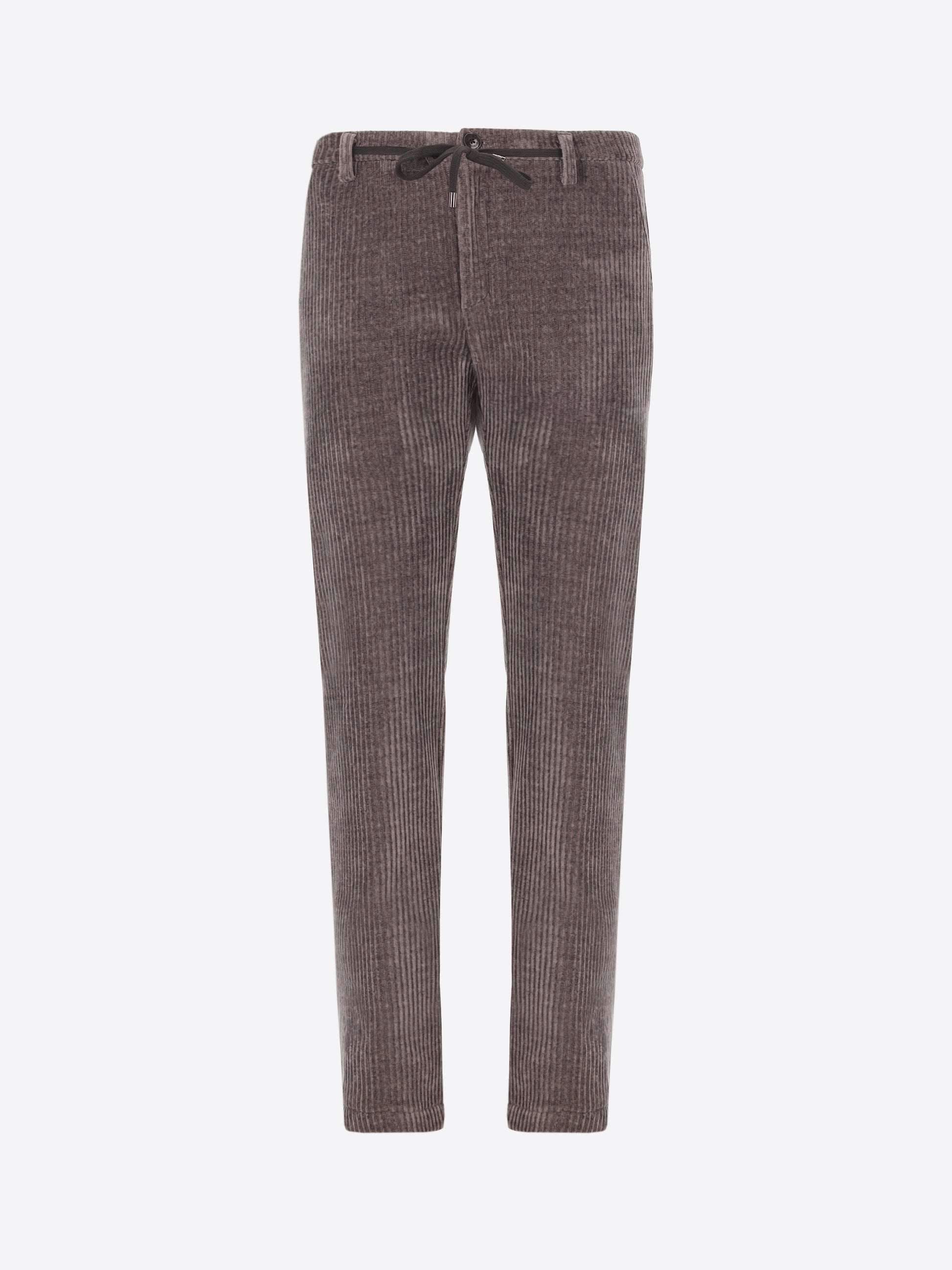 32" Pantalone York Torino In Velluto Con Costa Alla Francese