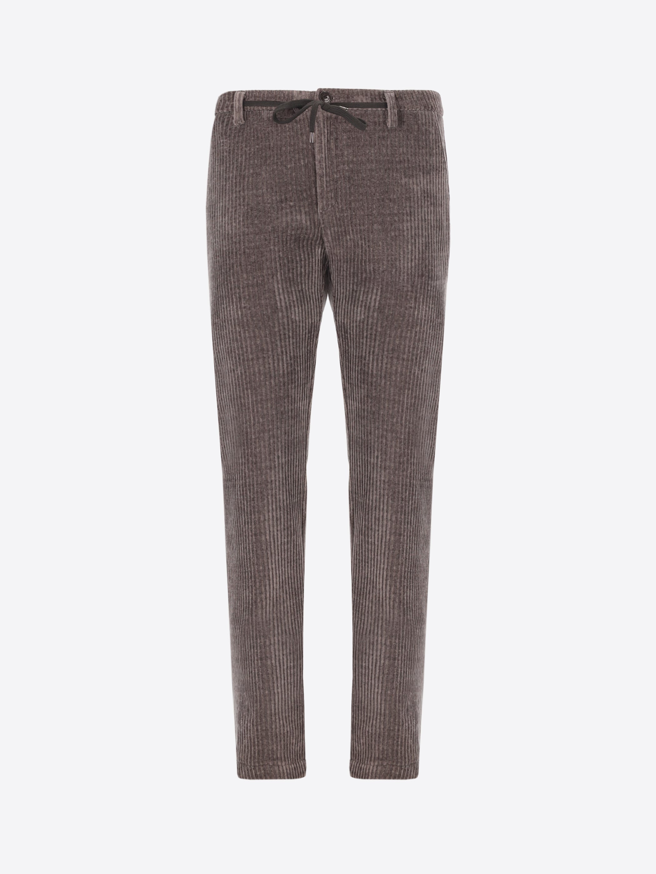 32" Pantalone York Torino In Velluto Con Costa Alla Francese