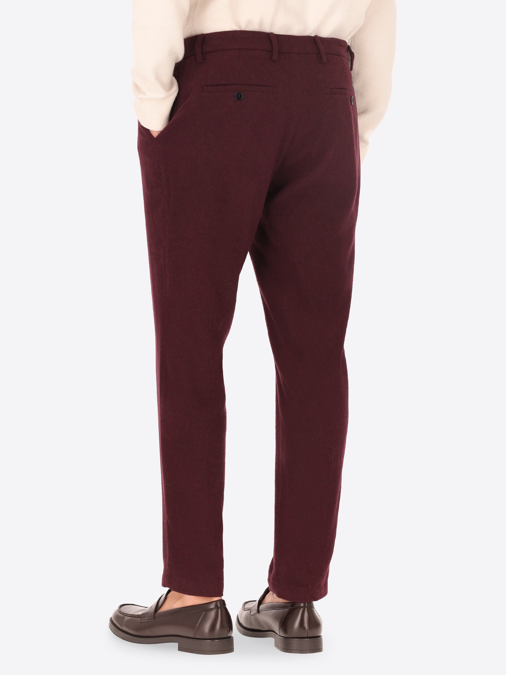 32" Rio Pences Wool Blend Flannel Trousers Castle